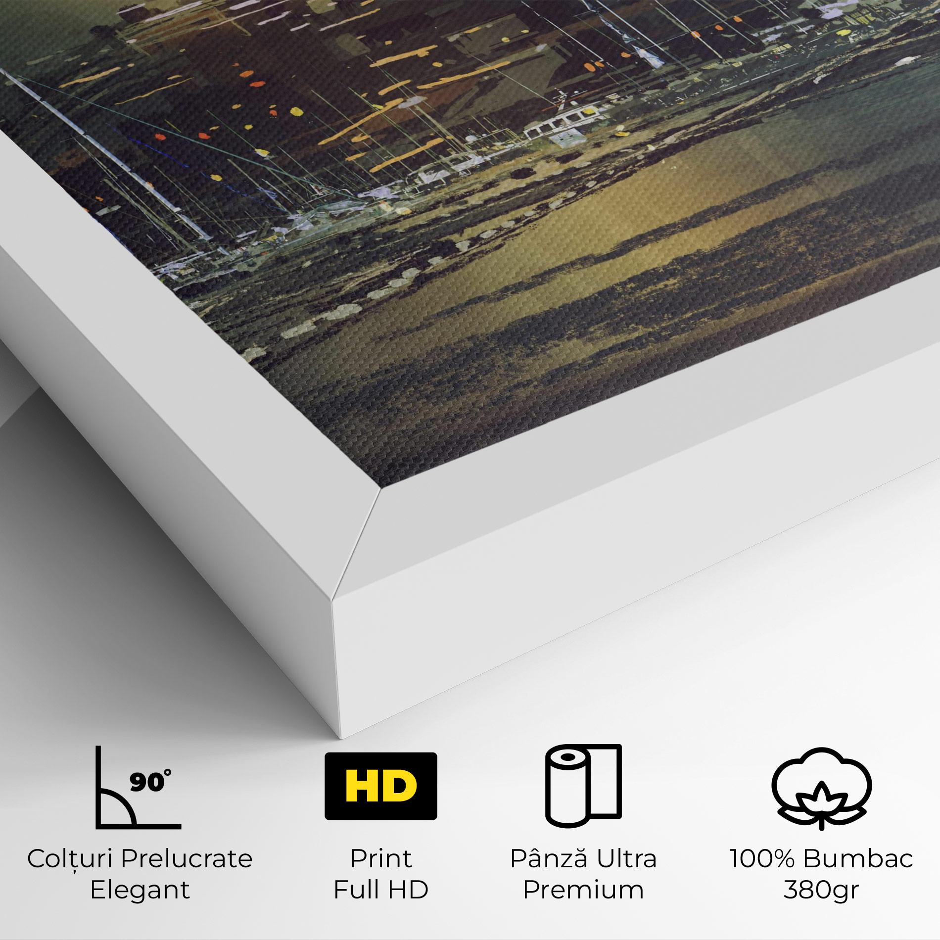 Tablou Canvas City Port mockup 4