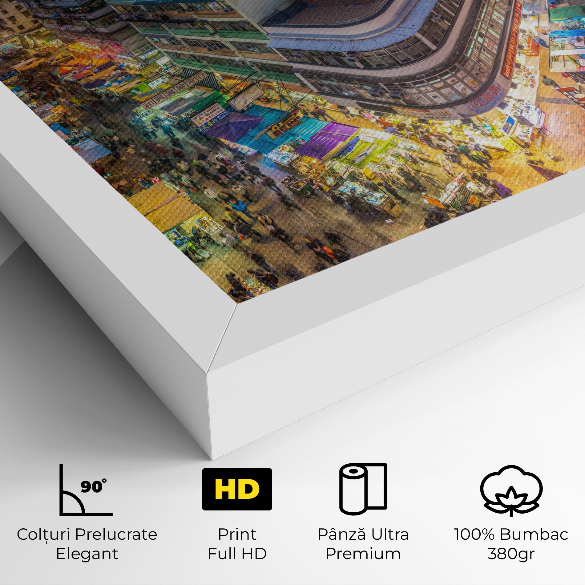 Tablou Canvas Colorful Building mockup 4