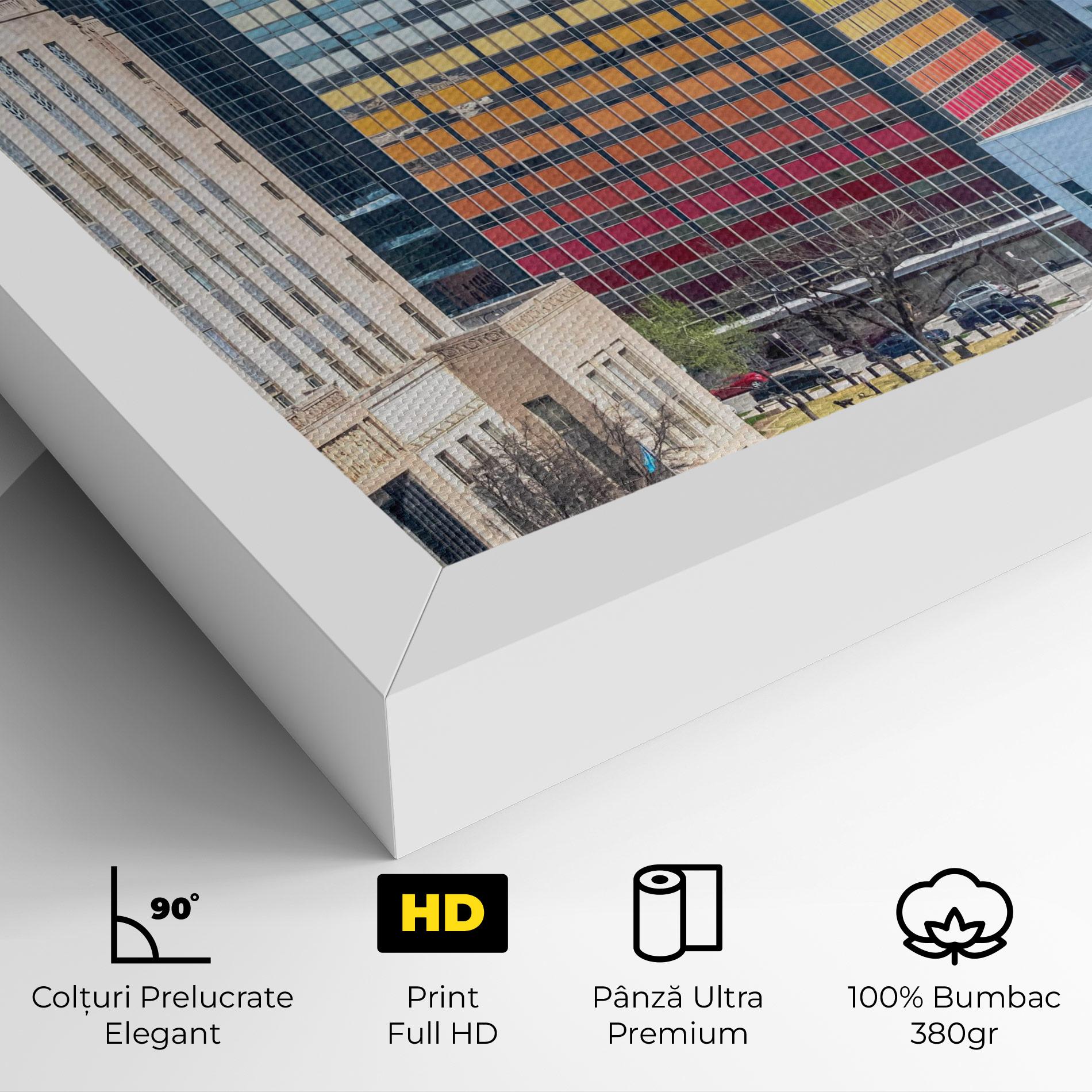 Tablou Canvas Colorful Urban Building mockup 4
