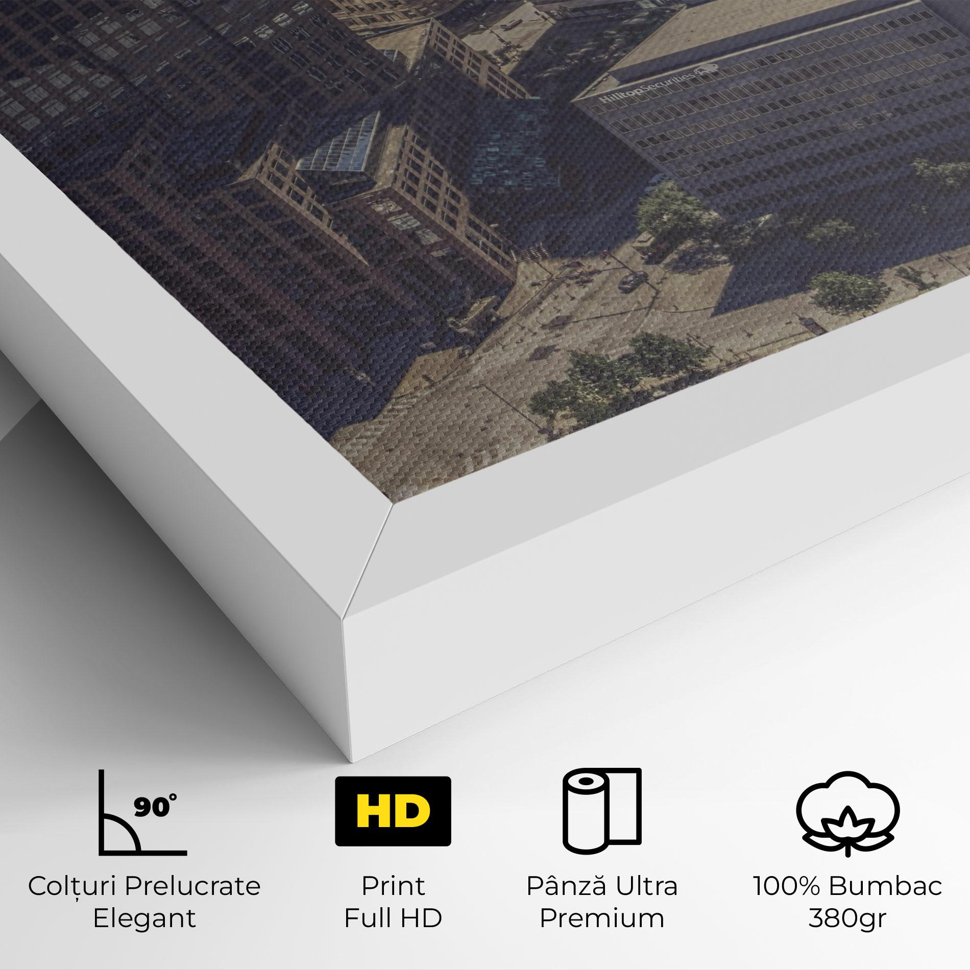 Tablou Canvas Cream Light Building mockup 4