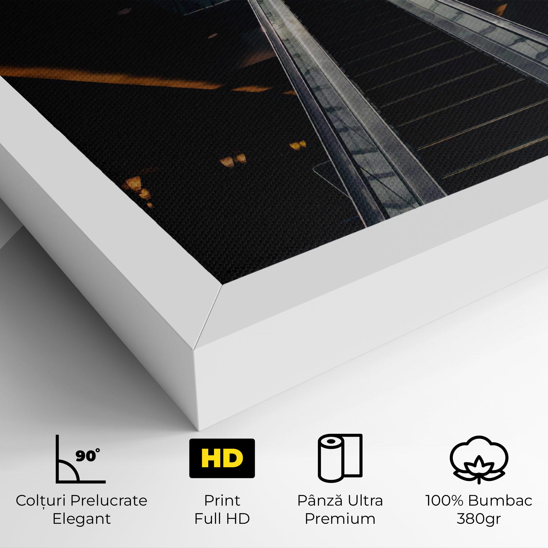 Tablou Canvas Grey Stairs Building mockup 4