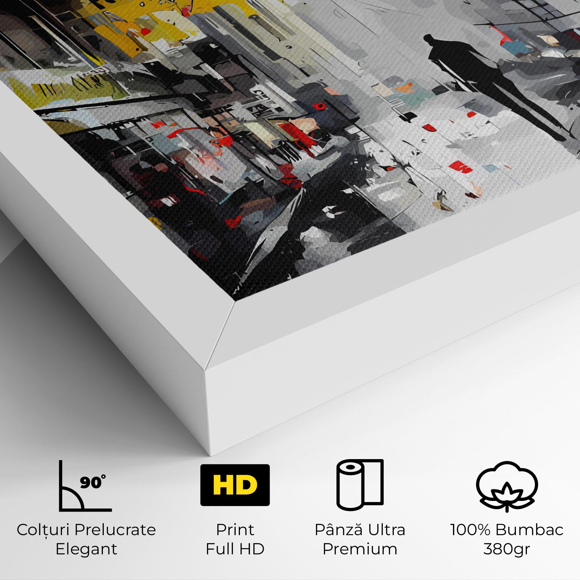 Tablou Canvas Grunge City Art mockup 4