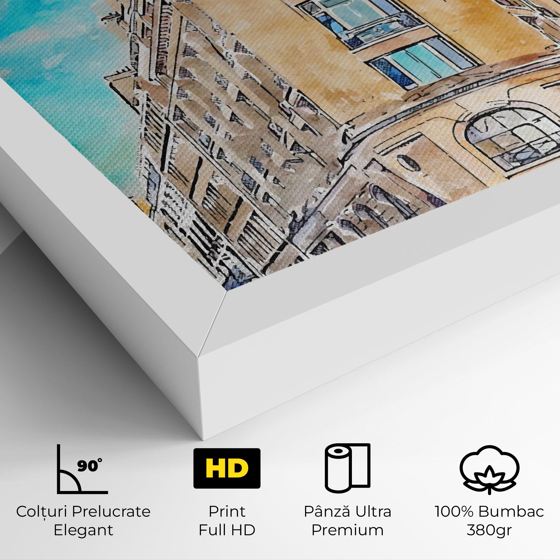 Tablou Canvas Paris Painting mockup 4