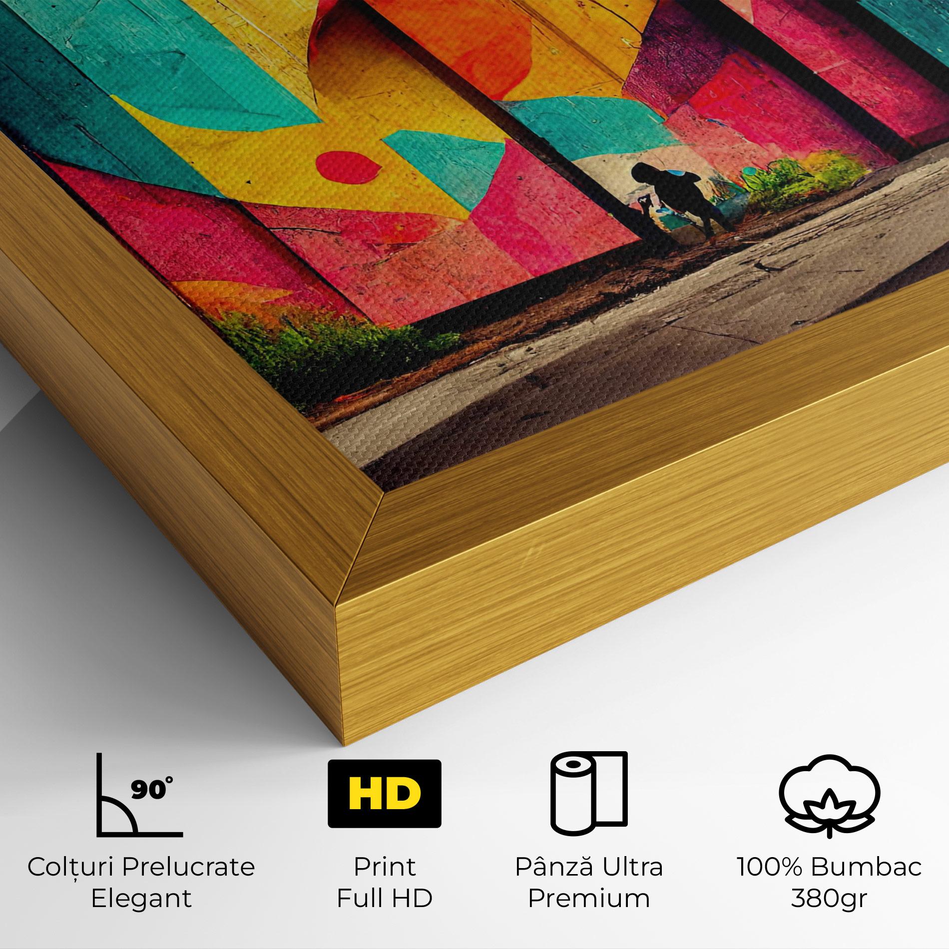 Tablou Canvas Abstract City Color mockup 4