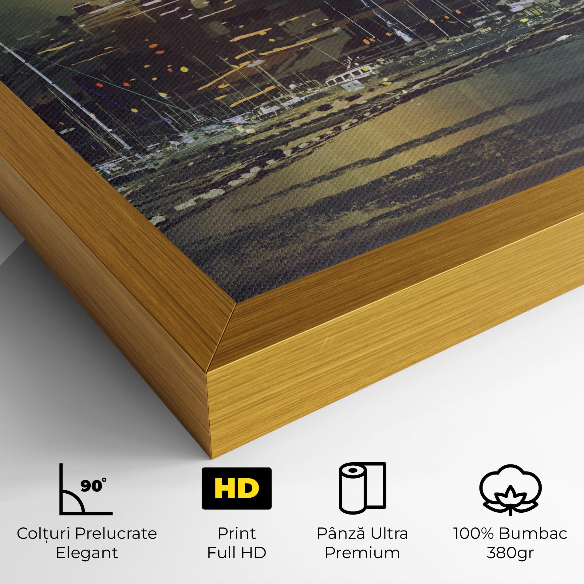 Tablou Canvas City Port mockup 4