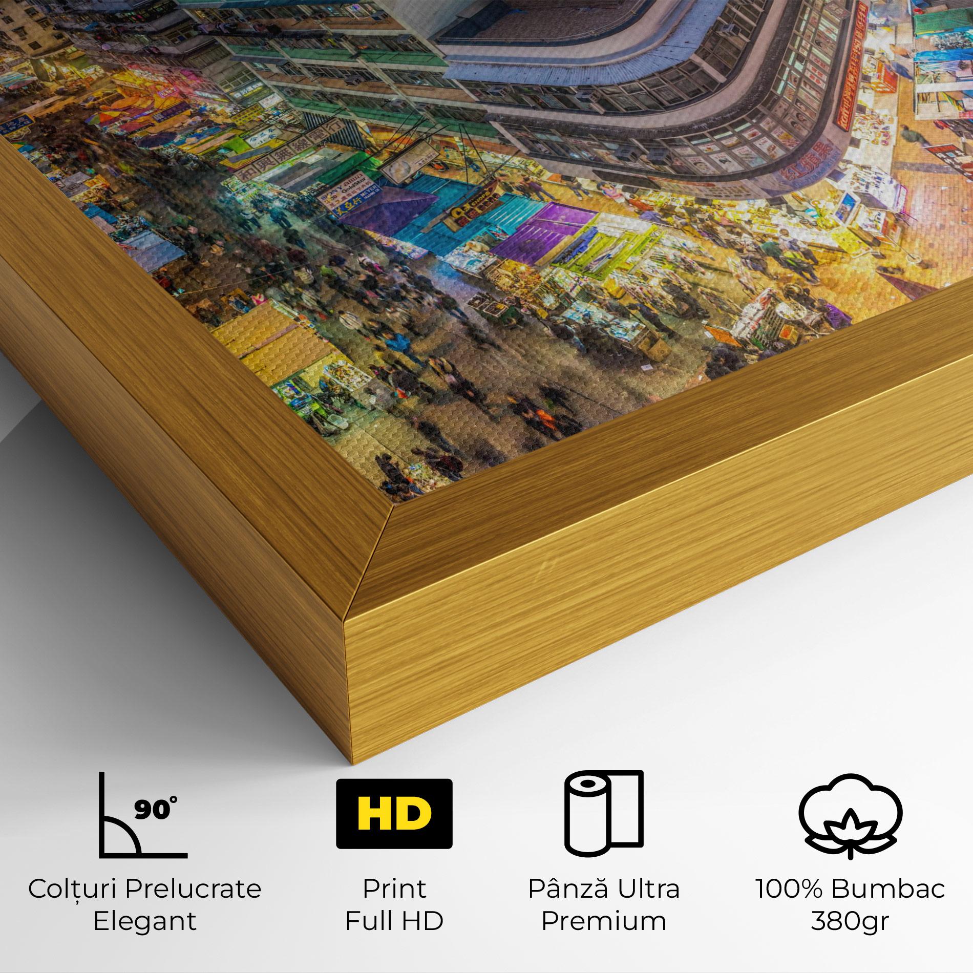 Tablou Canvas Colorful Building mockup 4