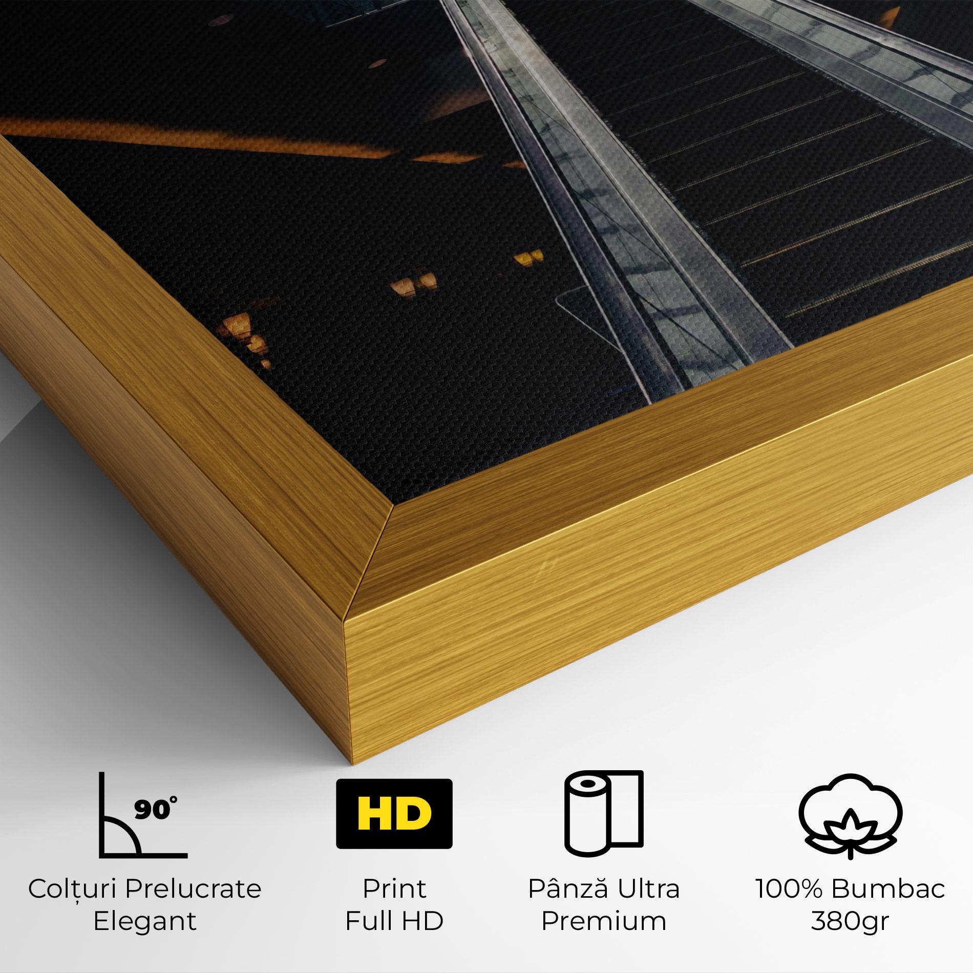 Tablou Canvas Grey Stairs Building mockup 4