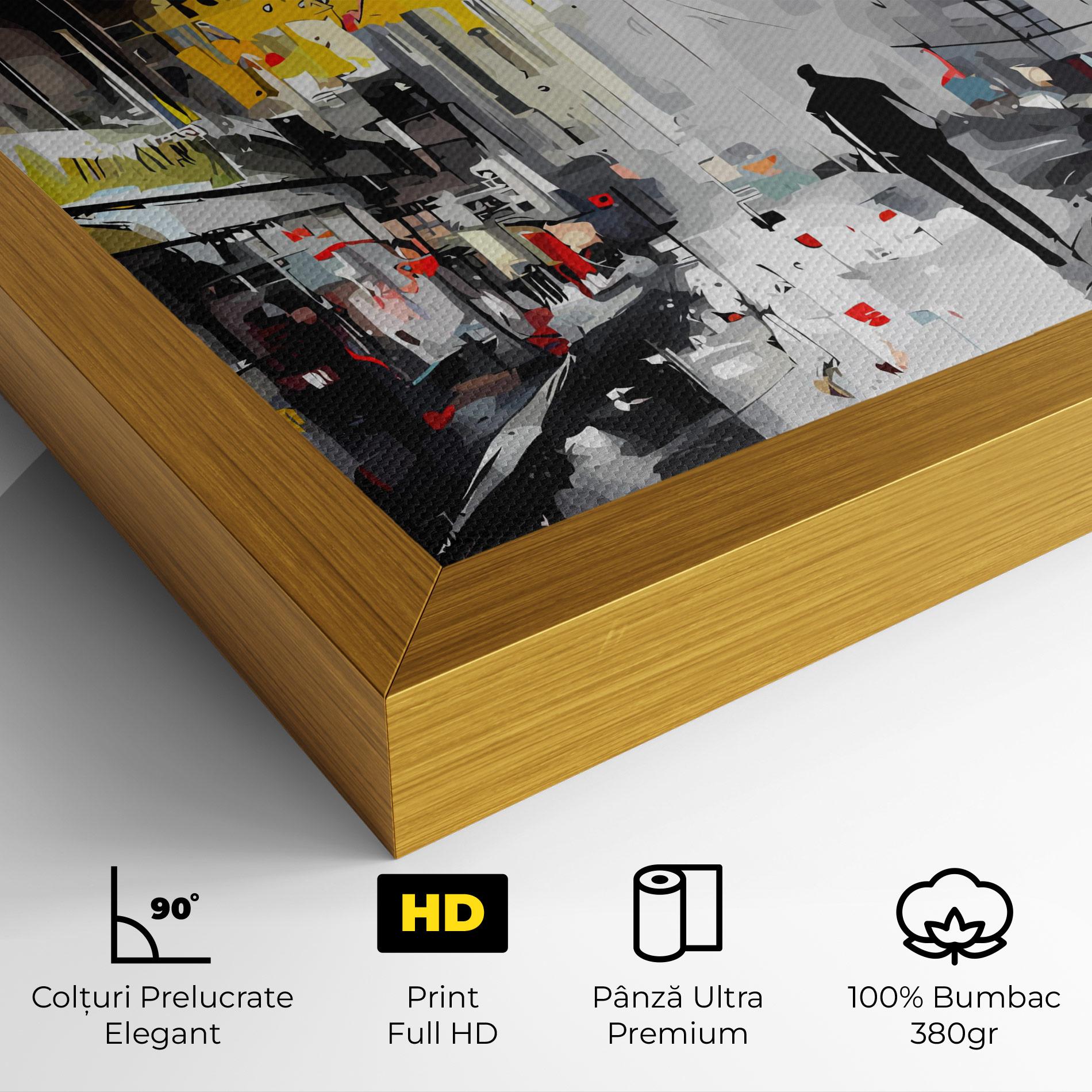 Tablou Canvas Grunge City Art mockup 4