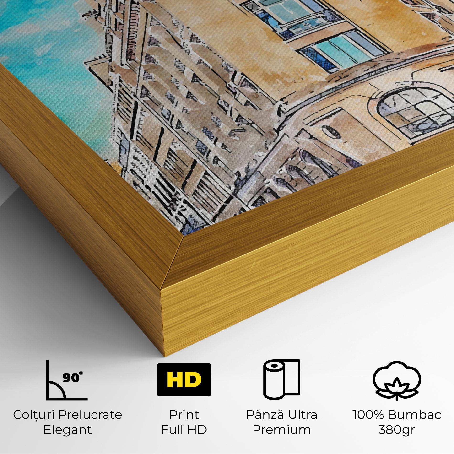 Tablou Canvas Paris Painting mockup 4