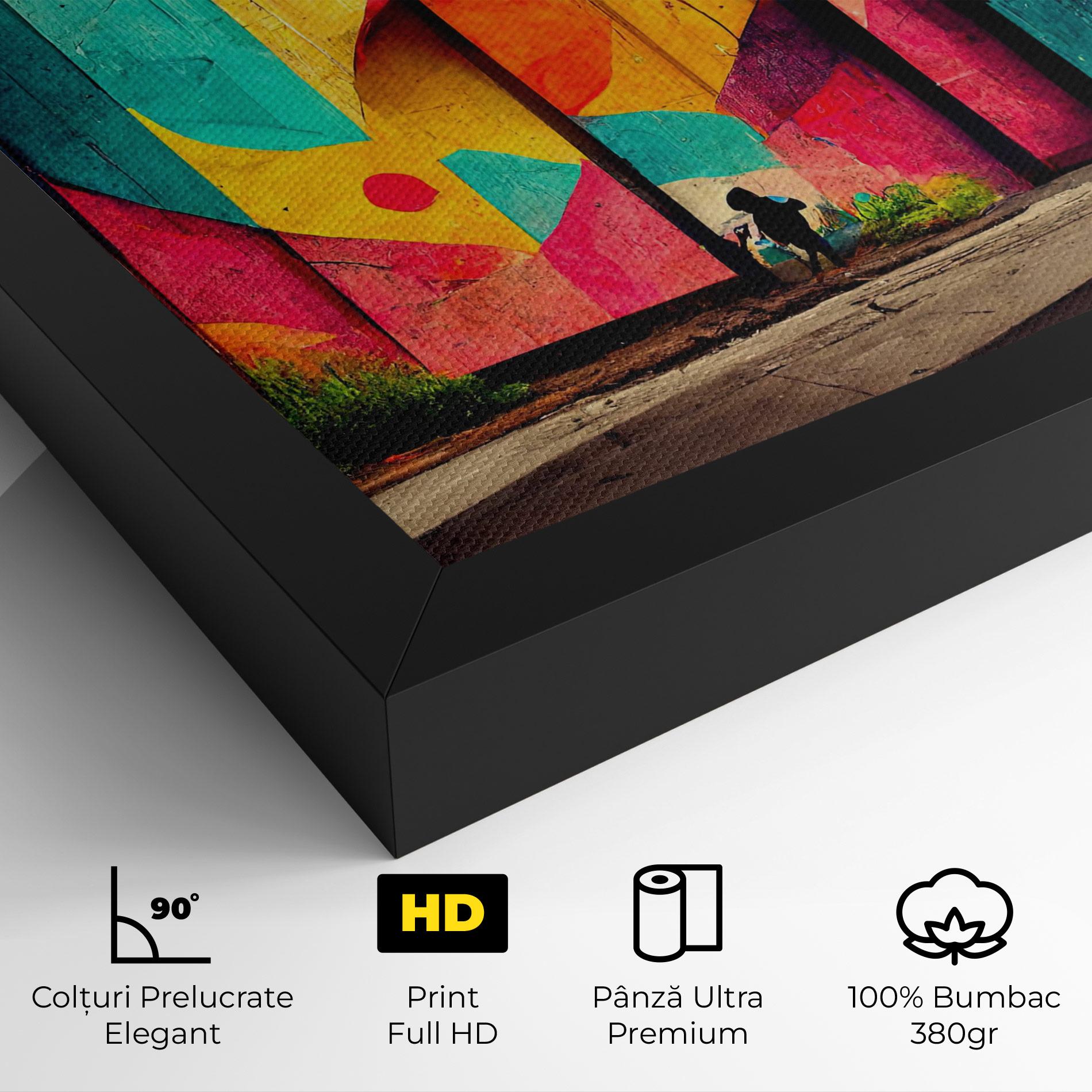 Tablou Canvas Abstract City Color mockup 4