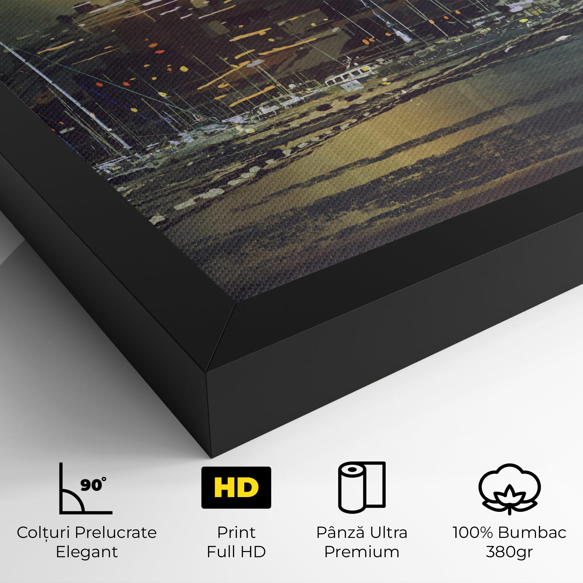 Tablou Canvas City Port mockup 4