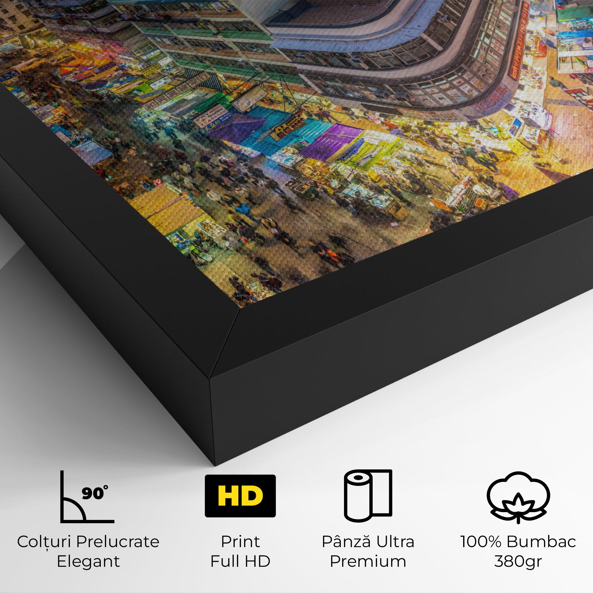 Tablou Canvas Colorful Building mockup 4