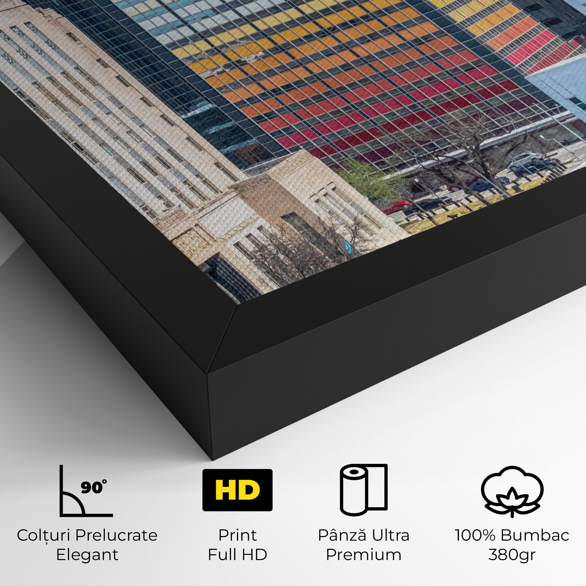Tablou Canvas Colorful Urban Building mockup 4