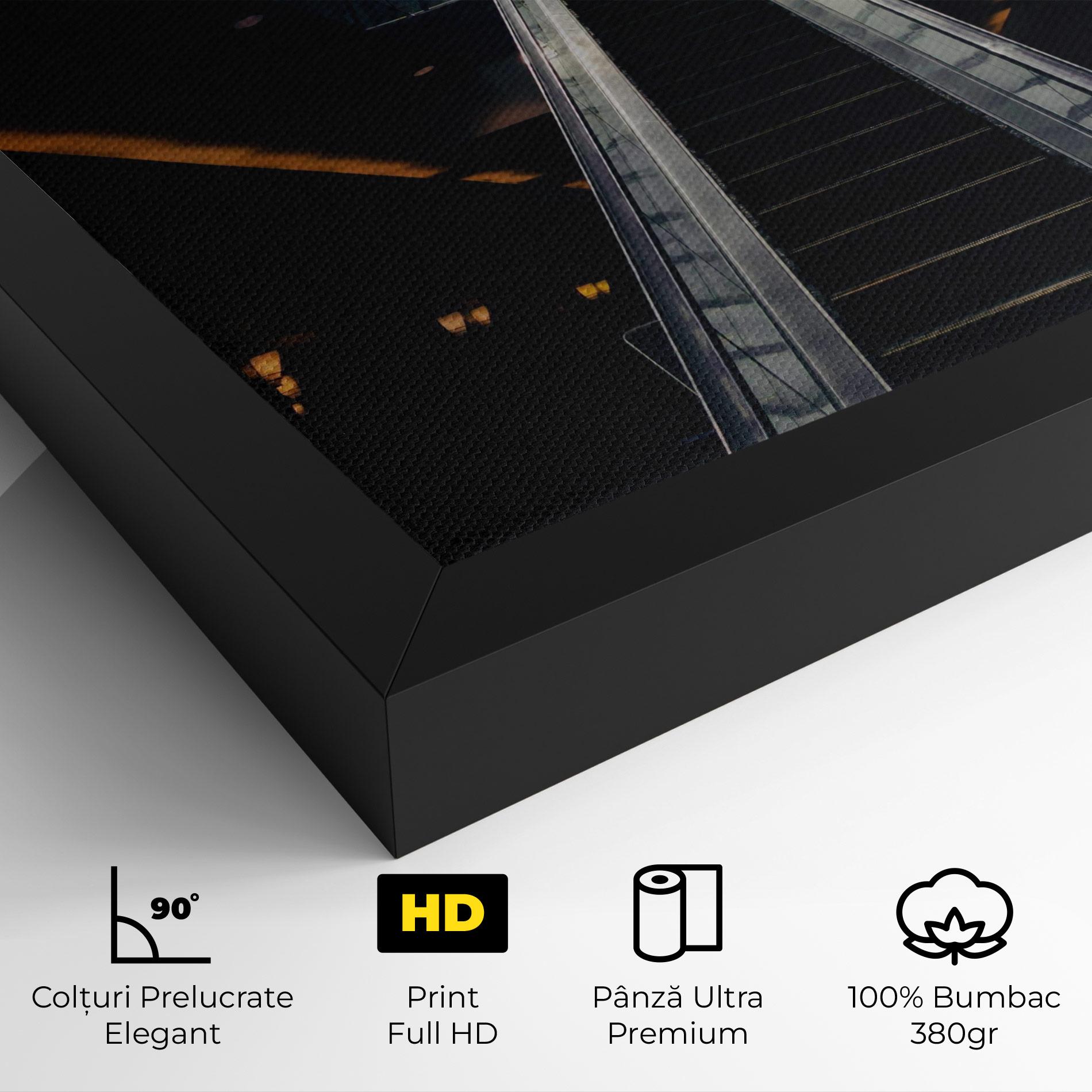 Tablou Canvas Grey Stairs Building mockup 4