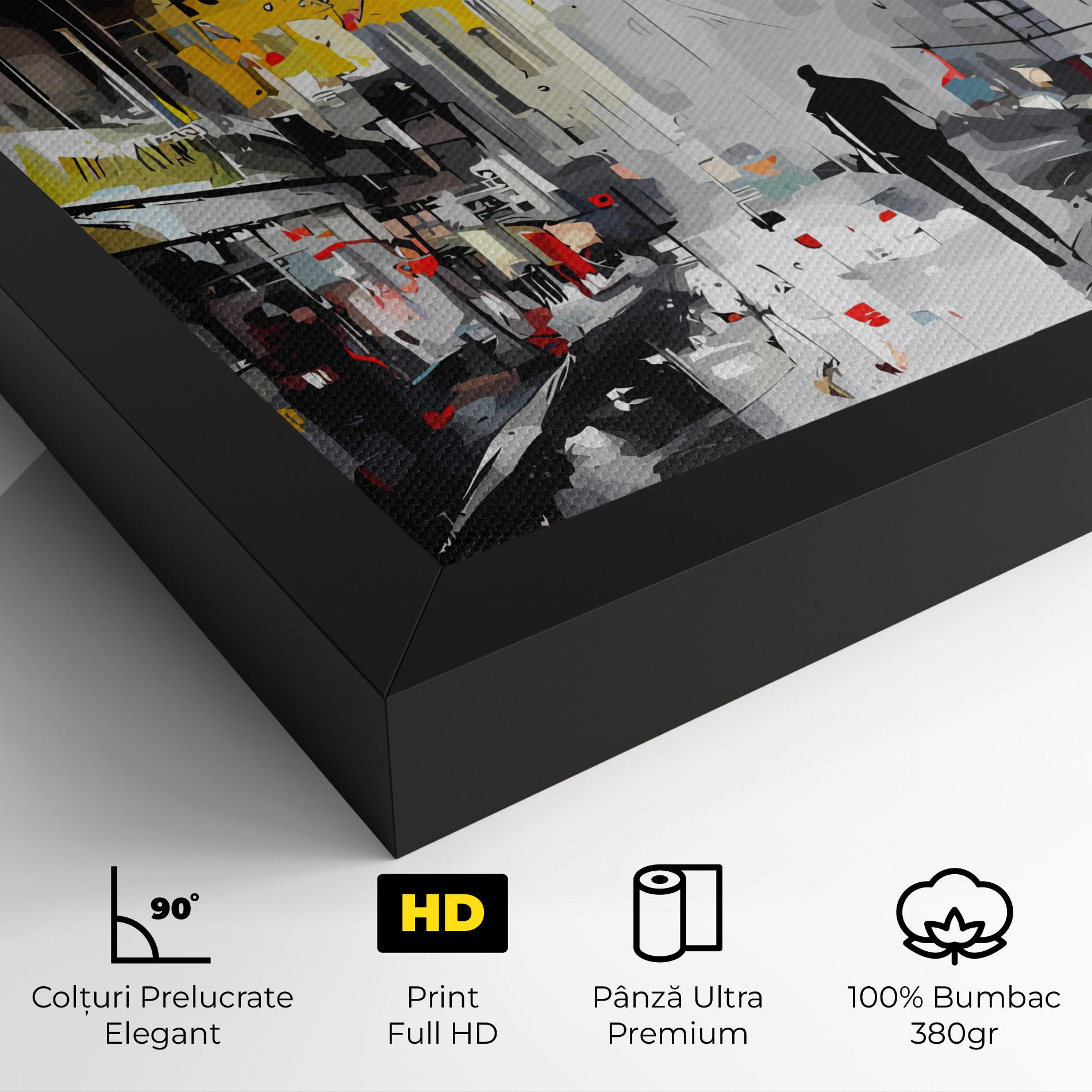 Tablou Canvas Grunge City Art mockup 4
