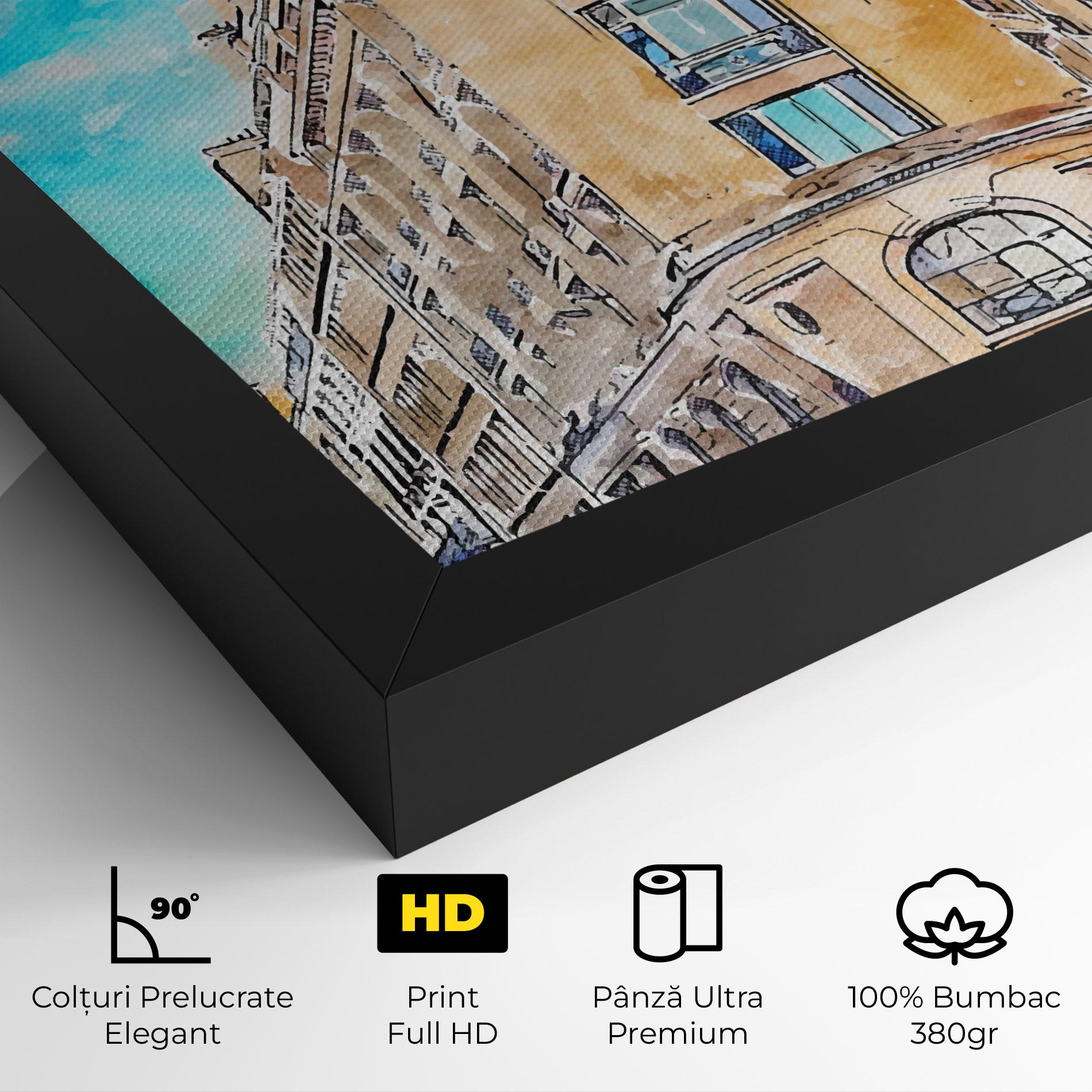 Tablou Canvas Paris Painting mockup 4