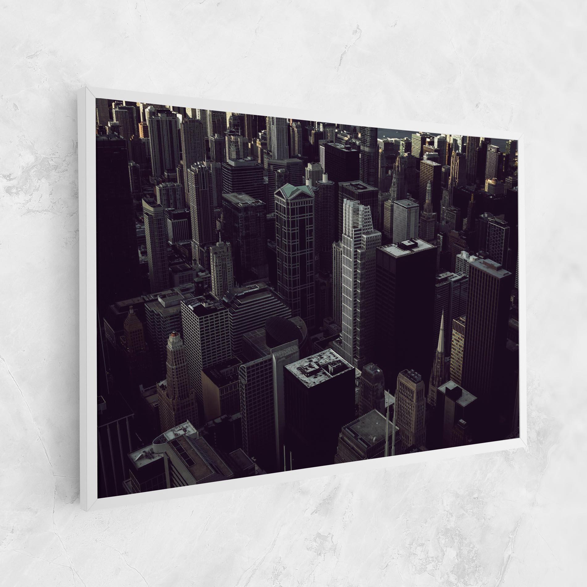 Tablou Canvas Black Cream Building mockup 1