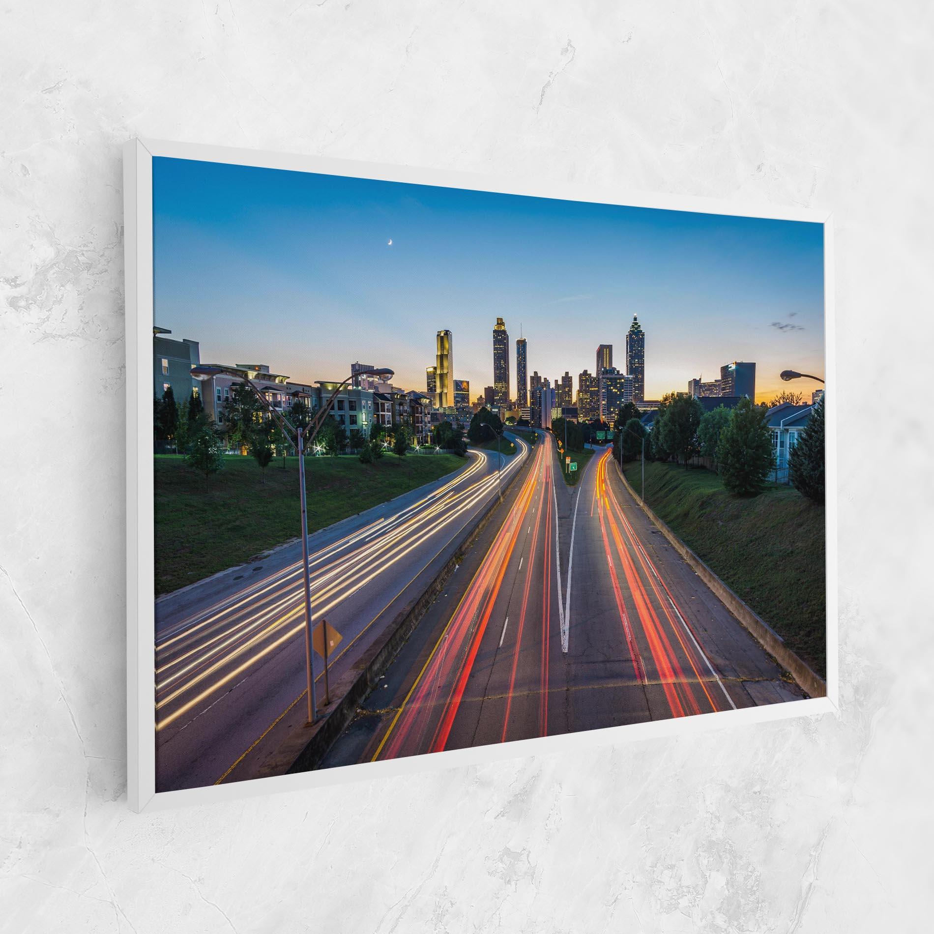 Tablou Canvas Car Lights City mockup 1