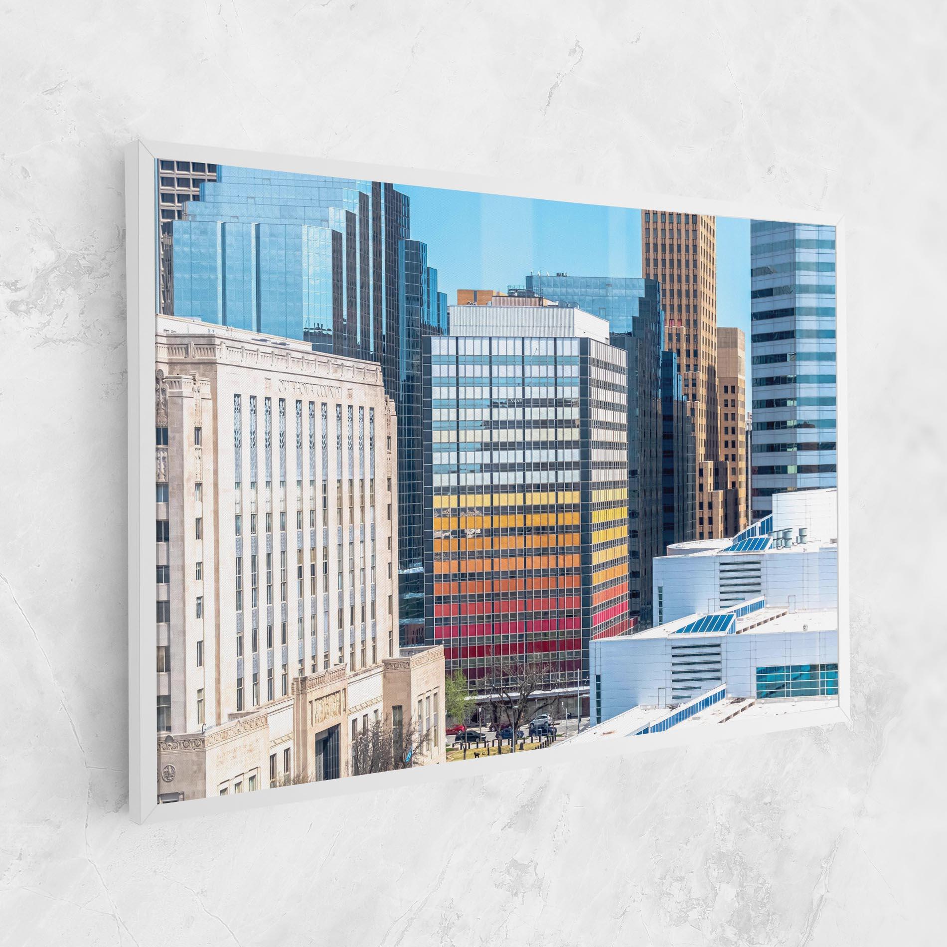 Tablou Canvas Colorful Urban Building mockup 1