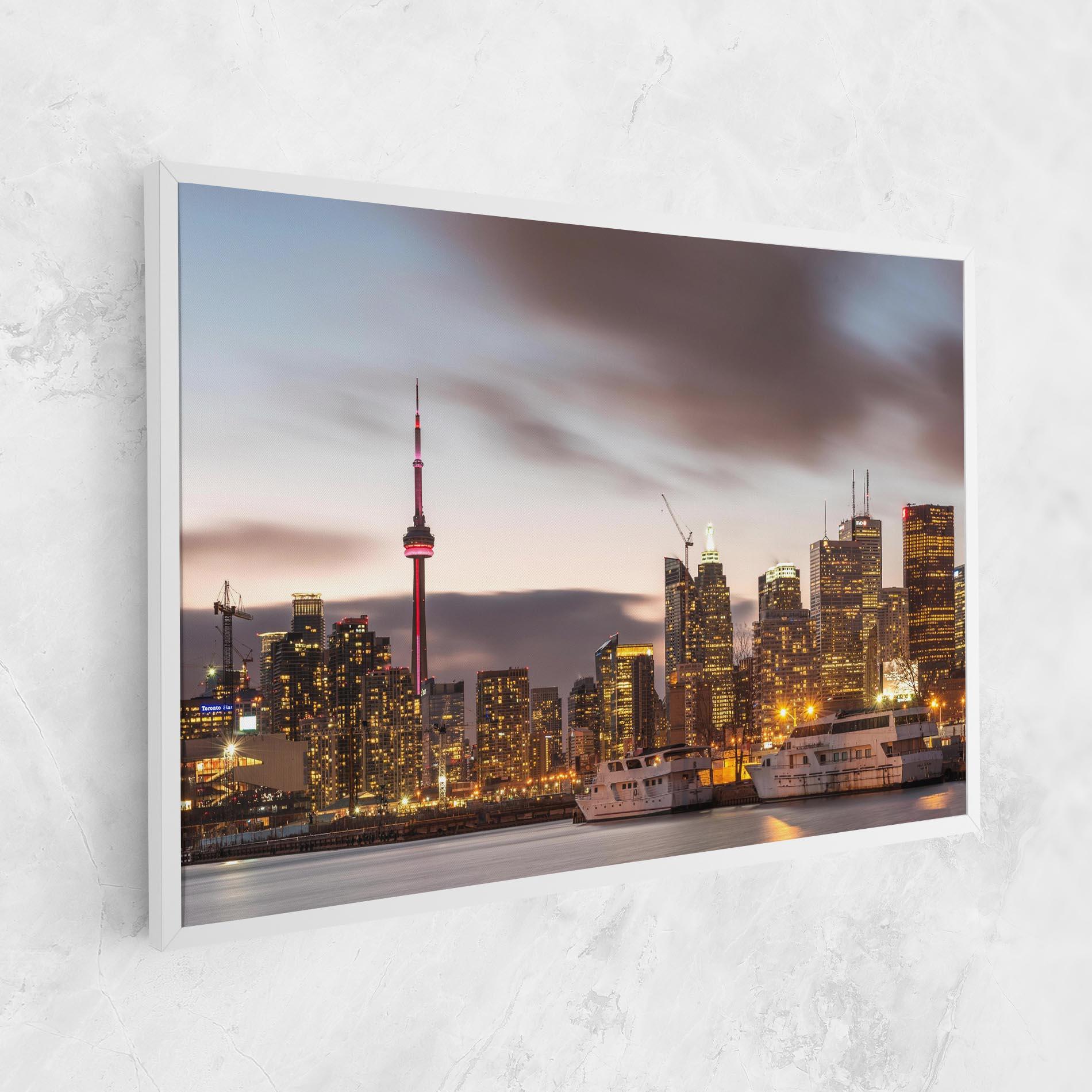 Tablou Canvas Gold Light City mockup 1