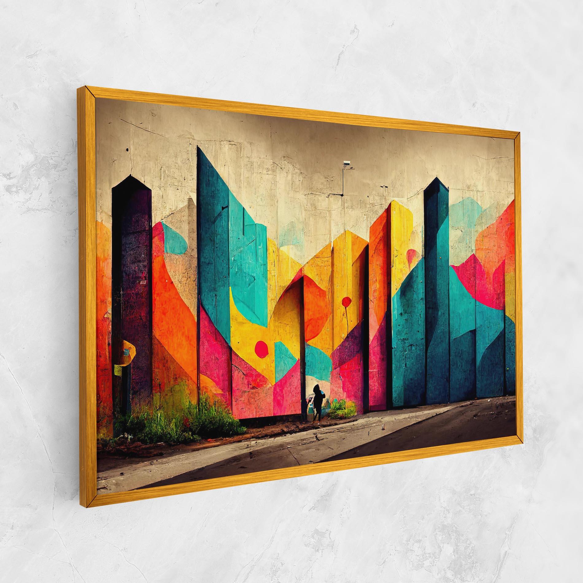 Tablou Canvas Abstract City Color mockup 1