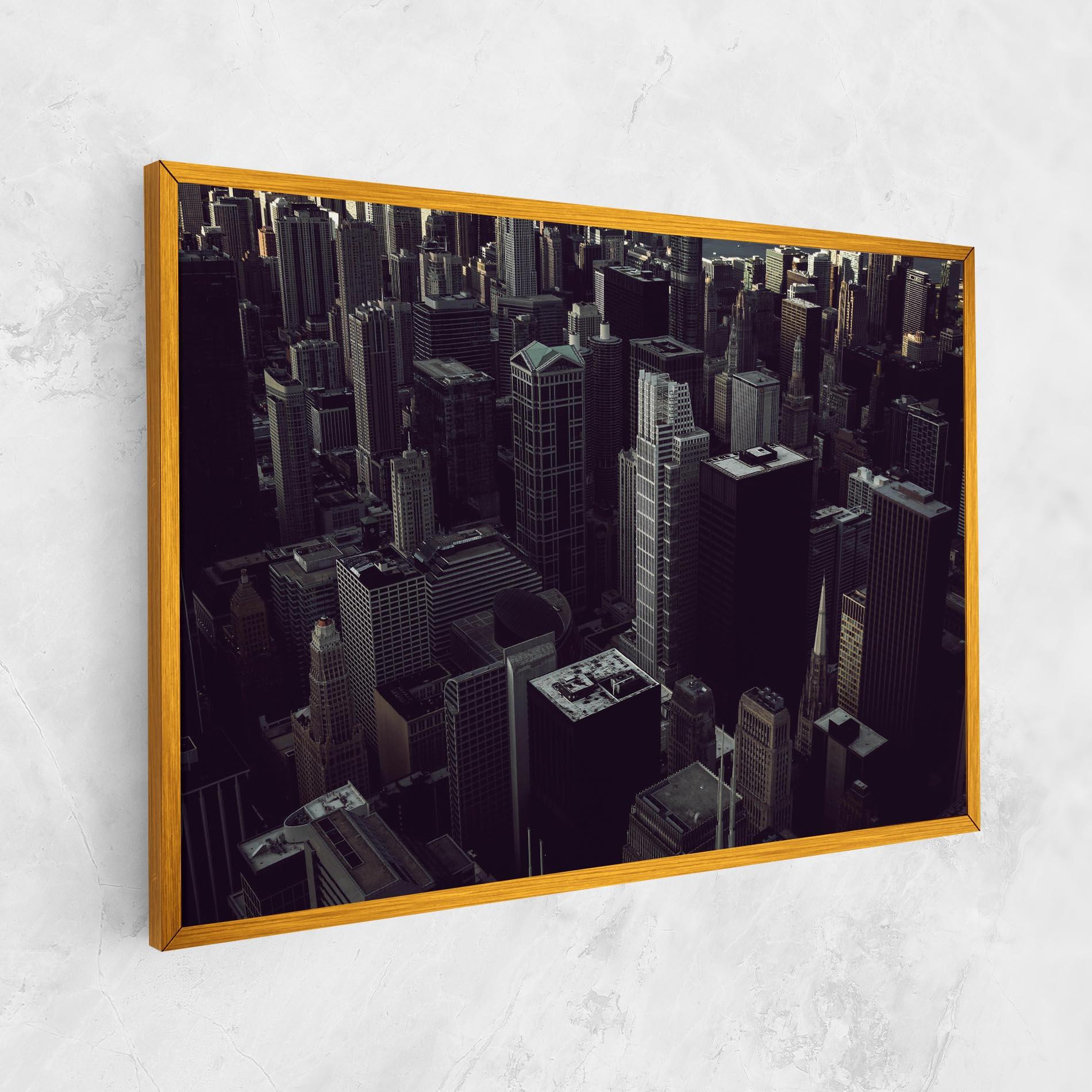 Tablou Canvas Black Cream Building mockup 1