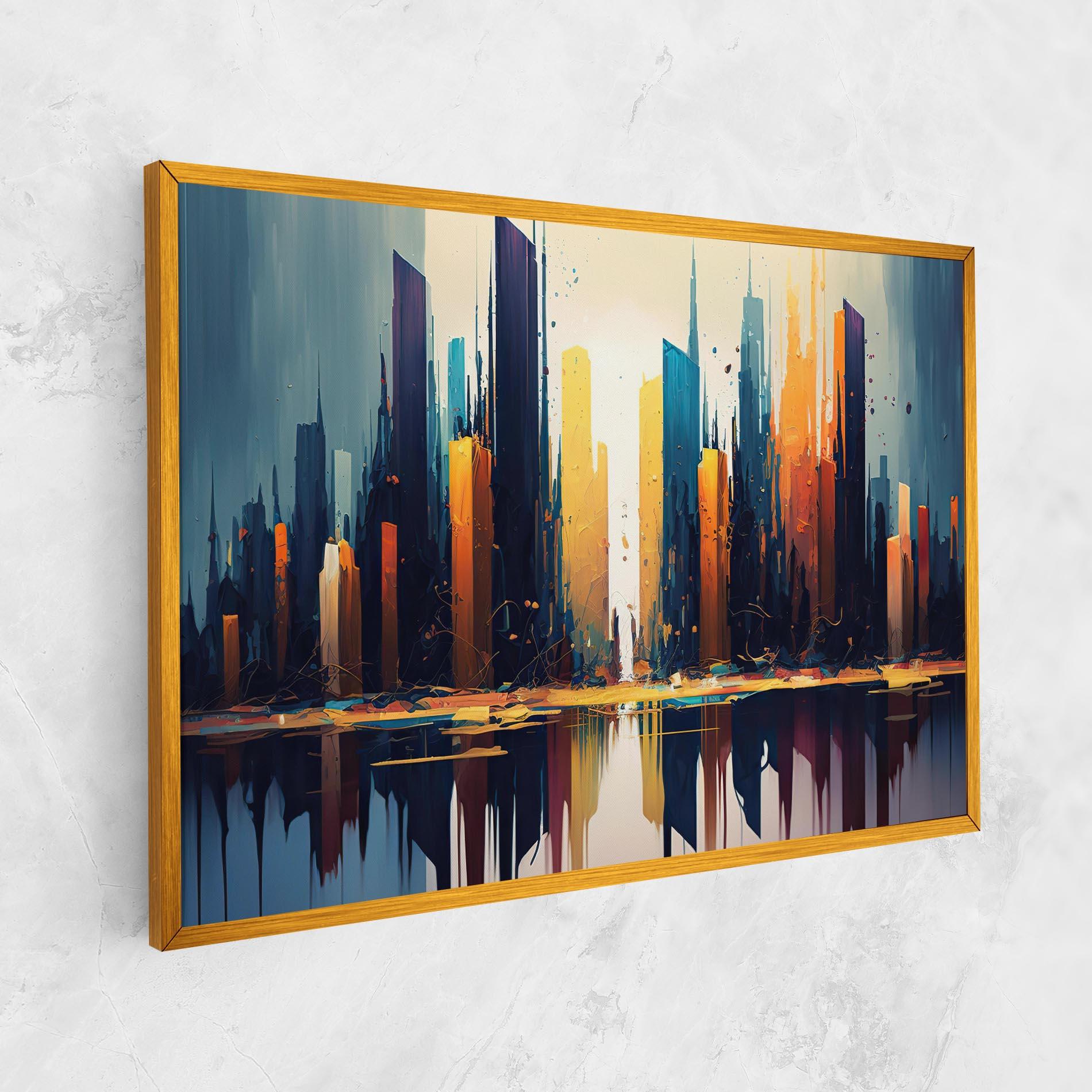 Tablou Canvas City Pain Art mockup 1