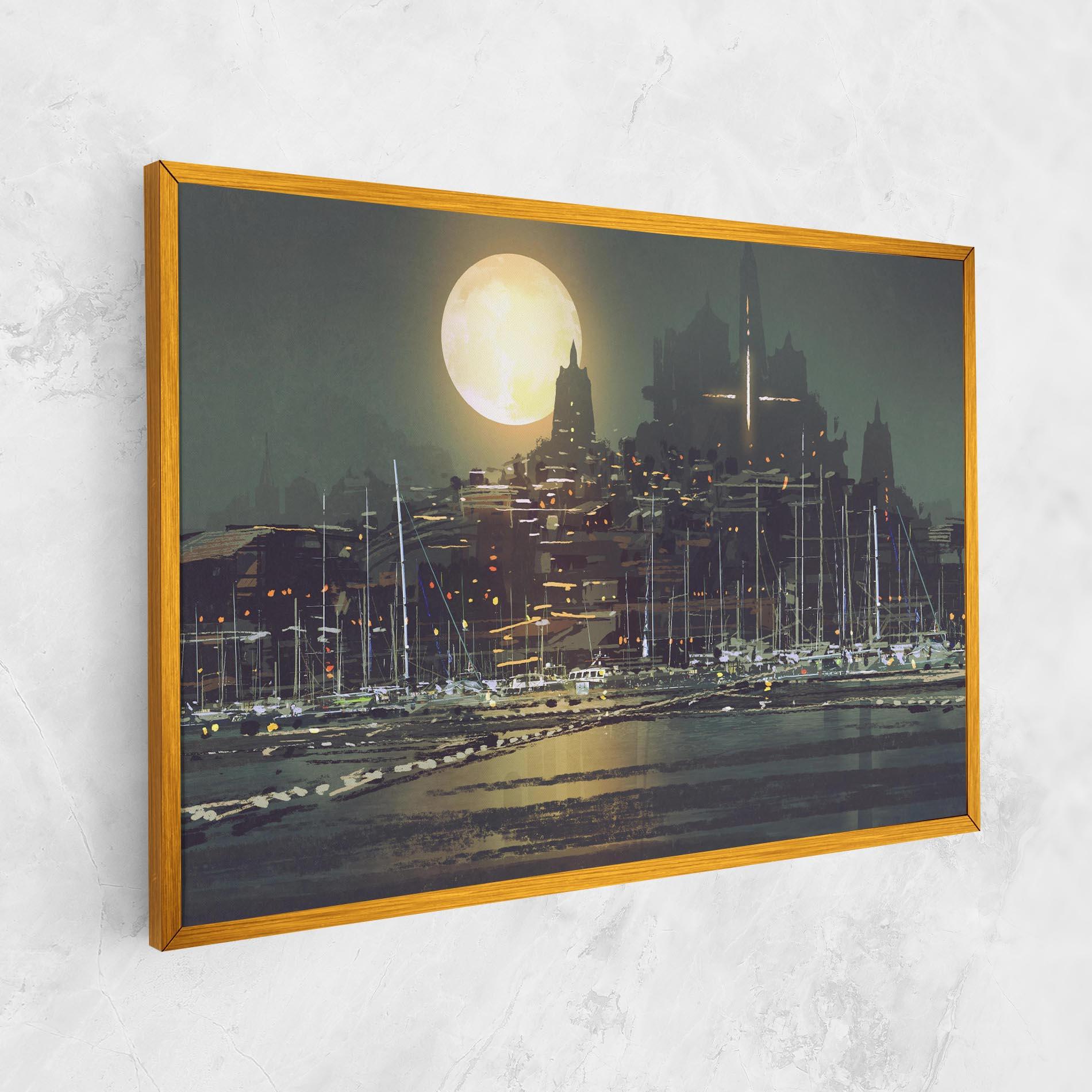 Tablou Canvas City Port mockup 1