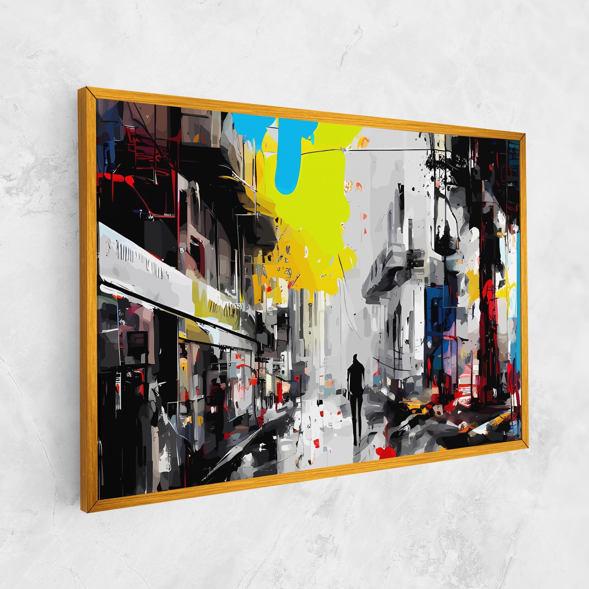 Tablou Canvas Grunge City Art mockup 1