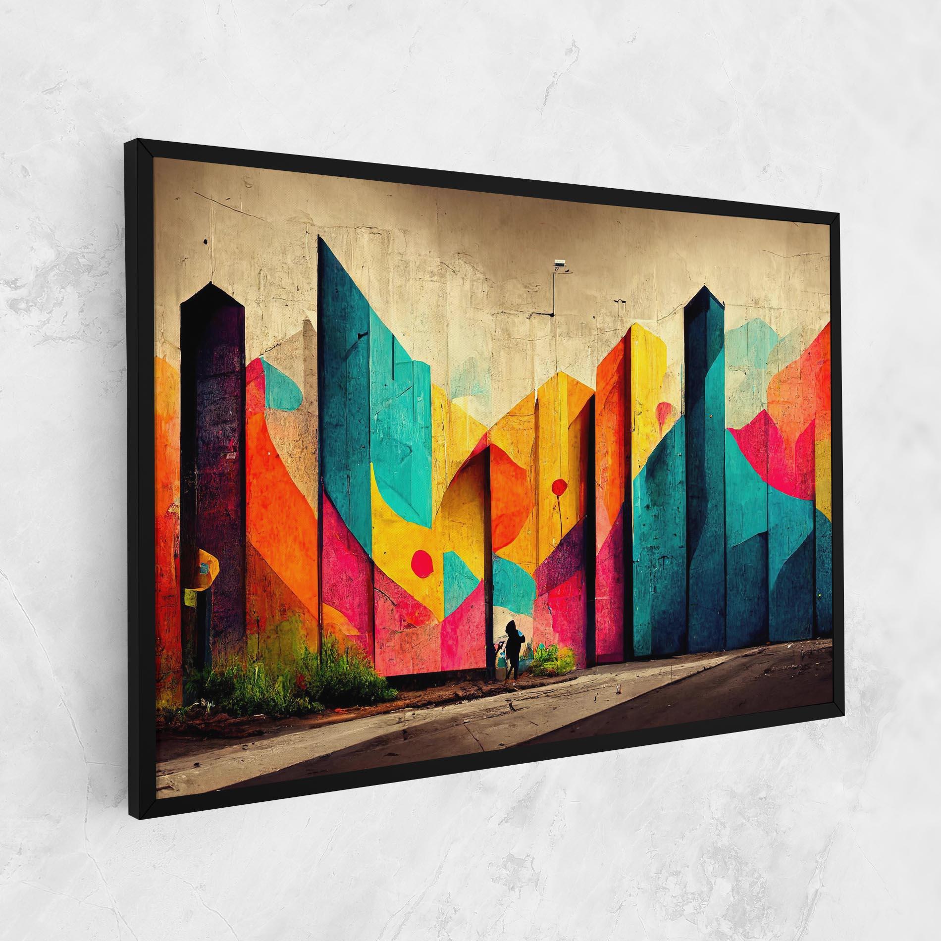 Tablou Canvas Abstract City Color mockup 1