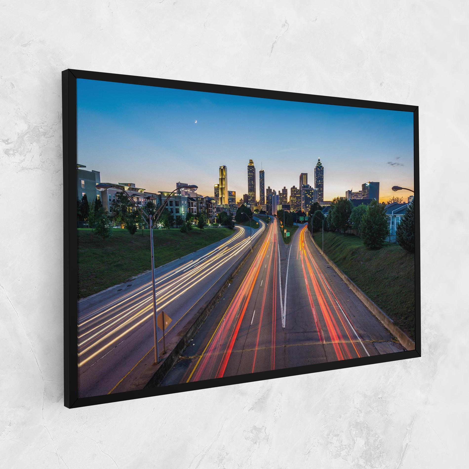 Tablou Canvas Car Lights City mockup 1