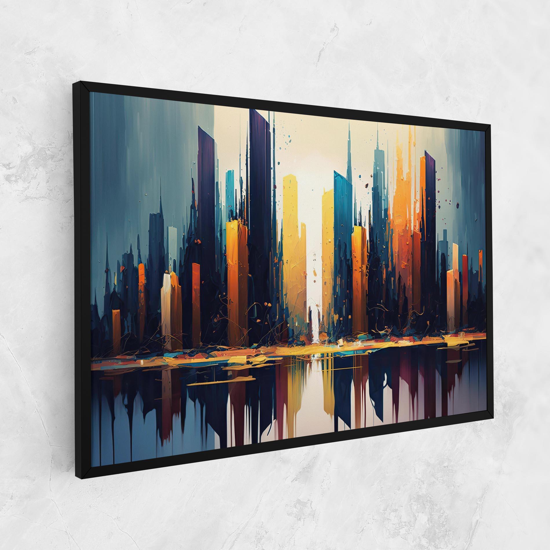 Tablou Canvas City Pain Art mockup 1