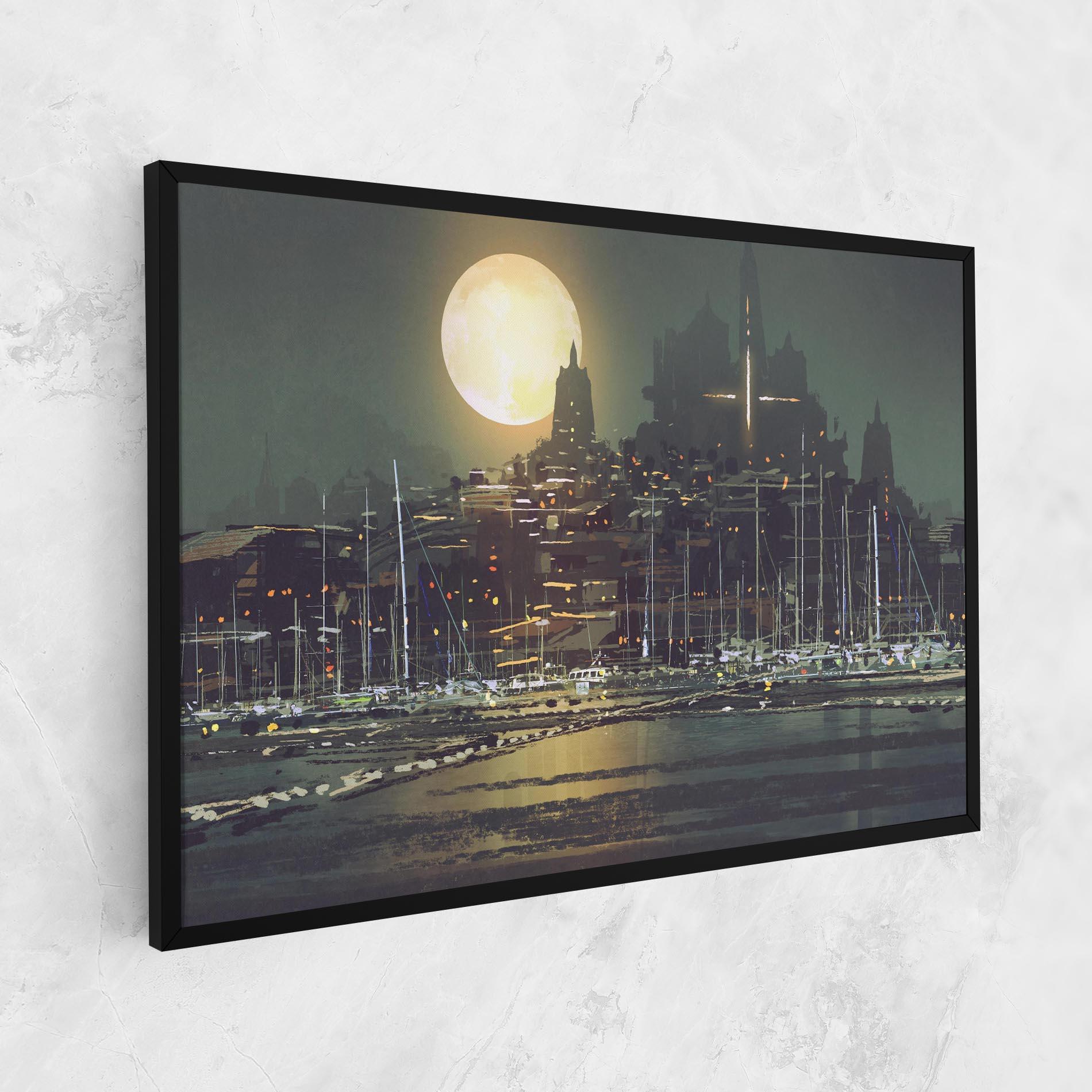 Tablou Canvas City Port mockup 1