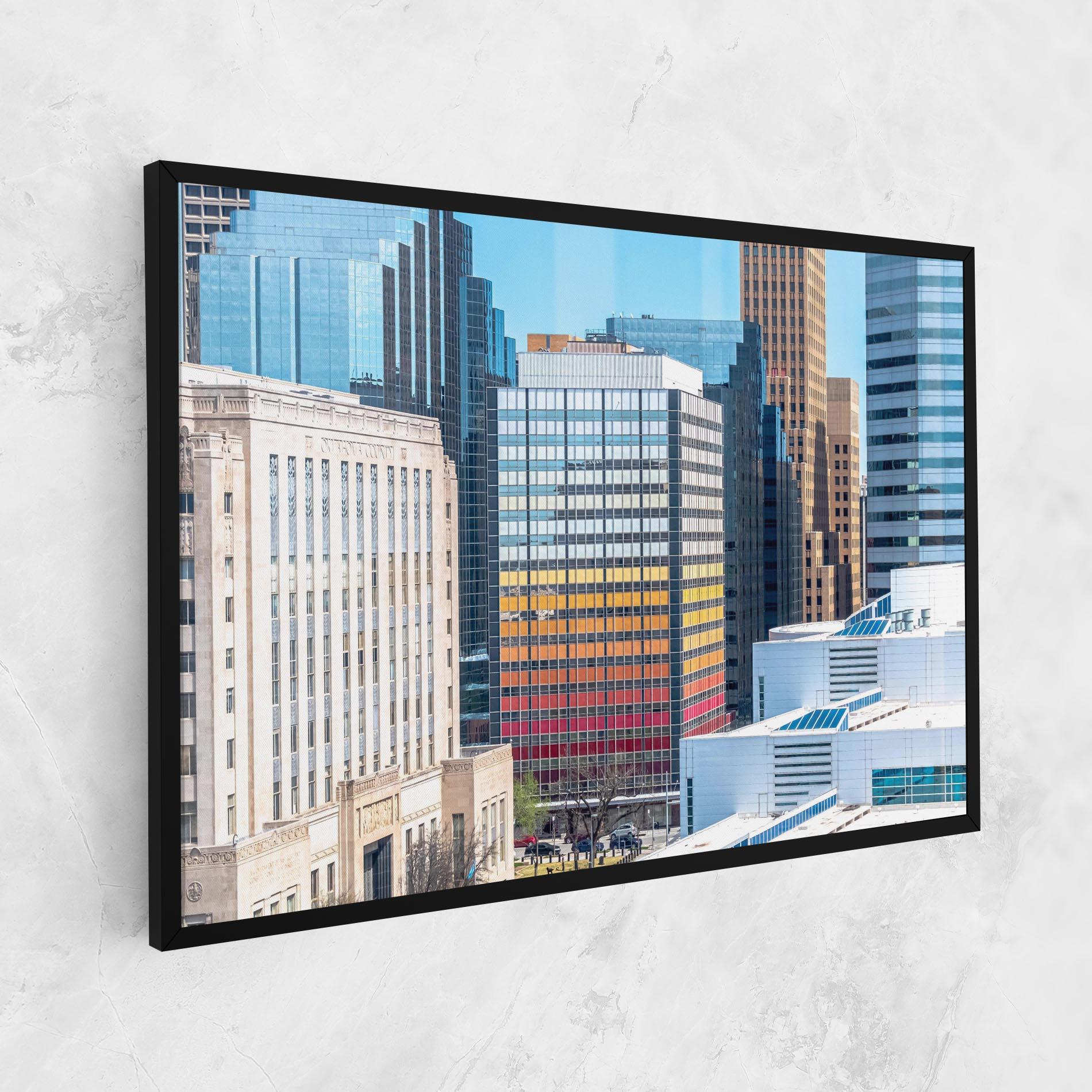 Tablou Canvas Colorful Urban Building mockup 1