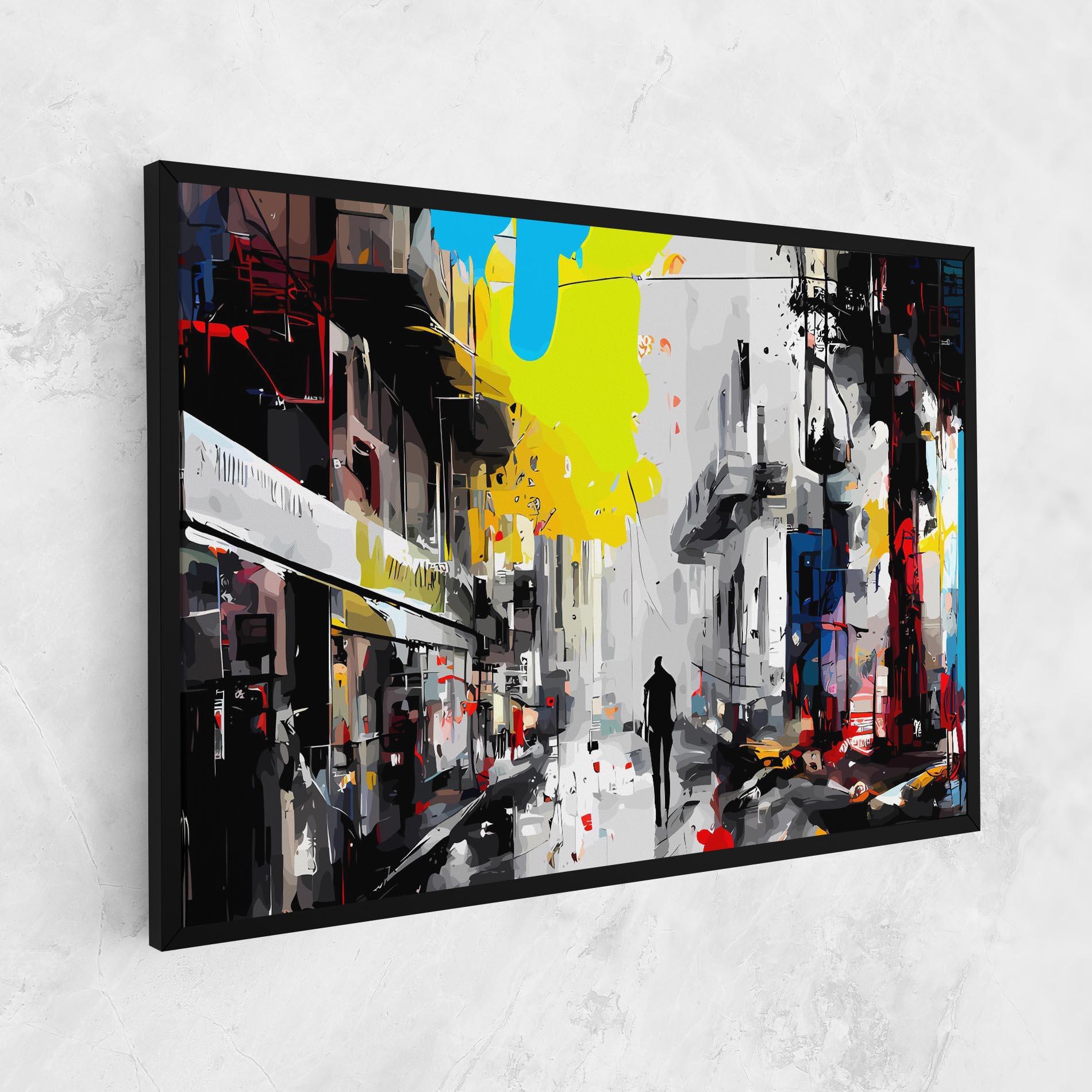 Tablou Canvas Grunge City Art mockup 1