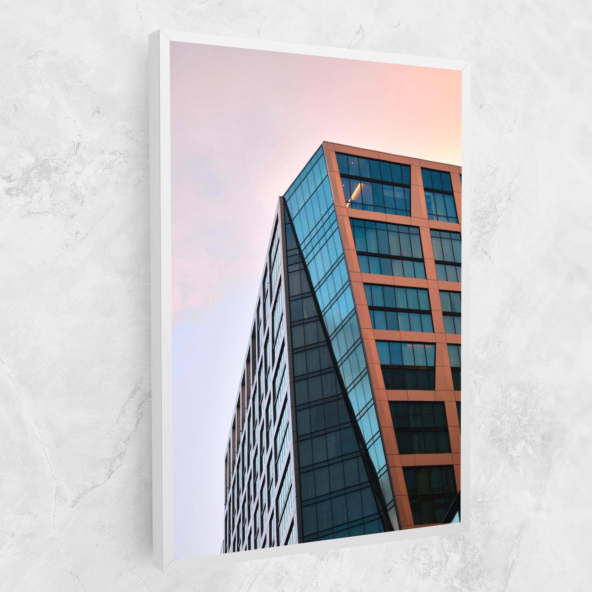 Tablou Canvas Blue Glass Building mockup 1