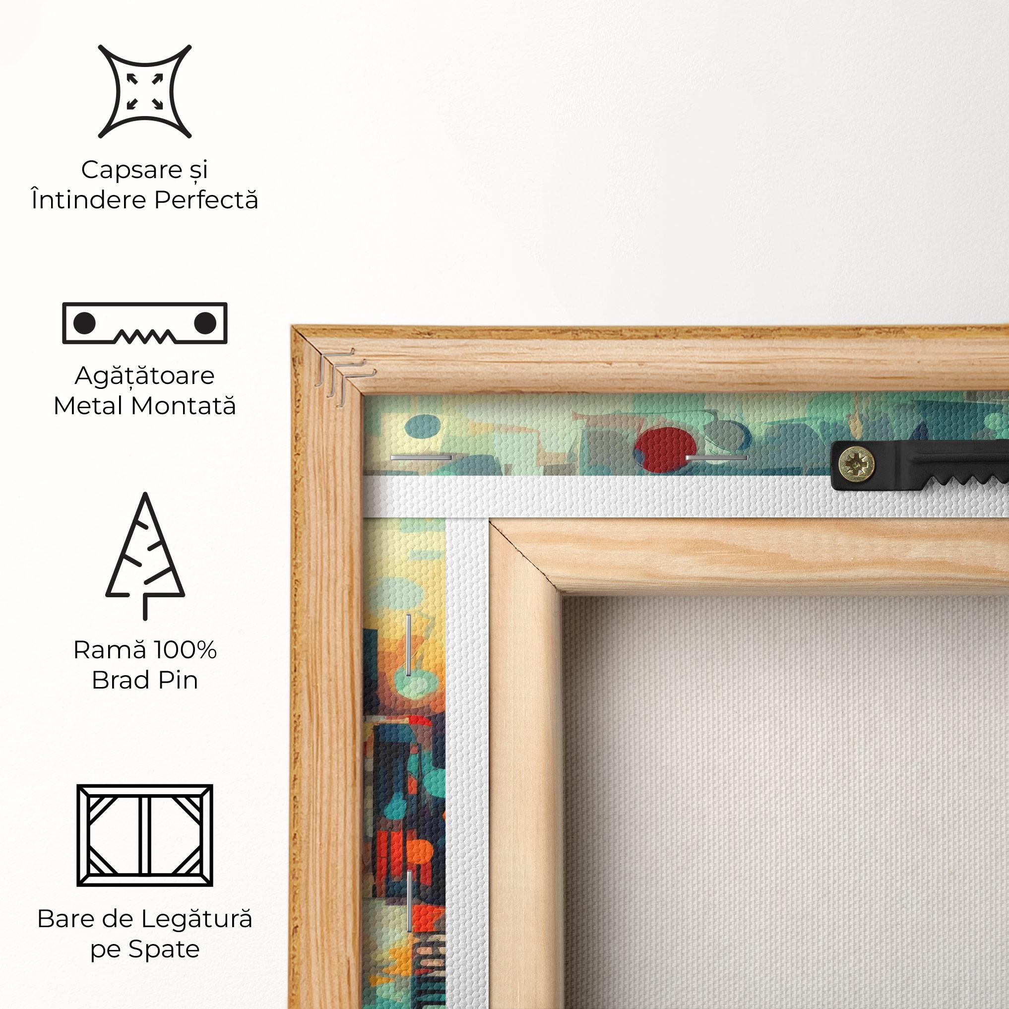 Tablou Canvas Colorful City Painting mockup 5