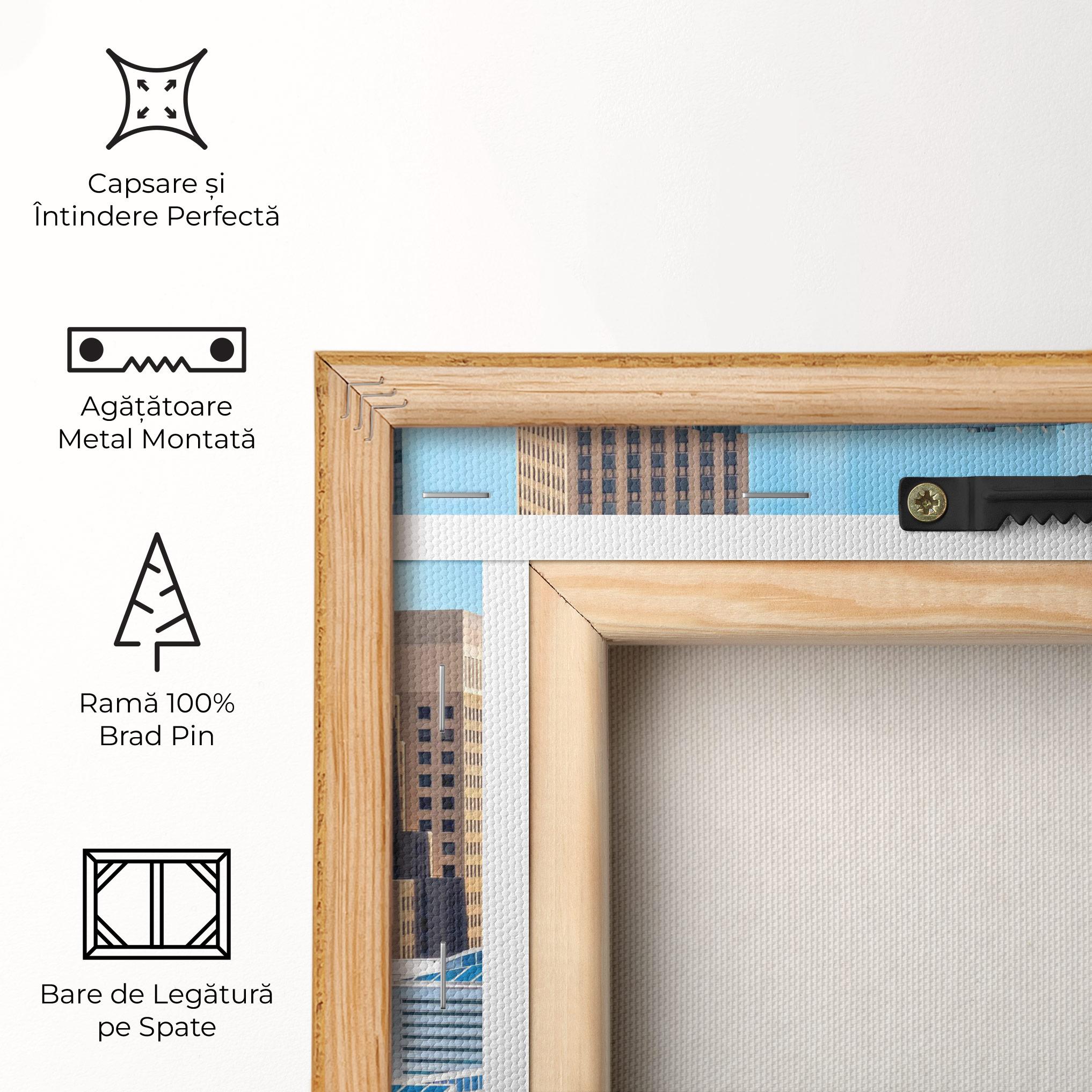 Tablou Canvas Colorful Urban Building mockup 5