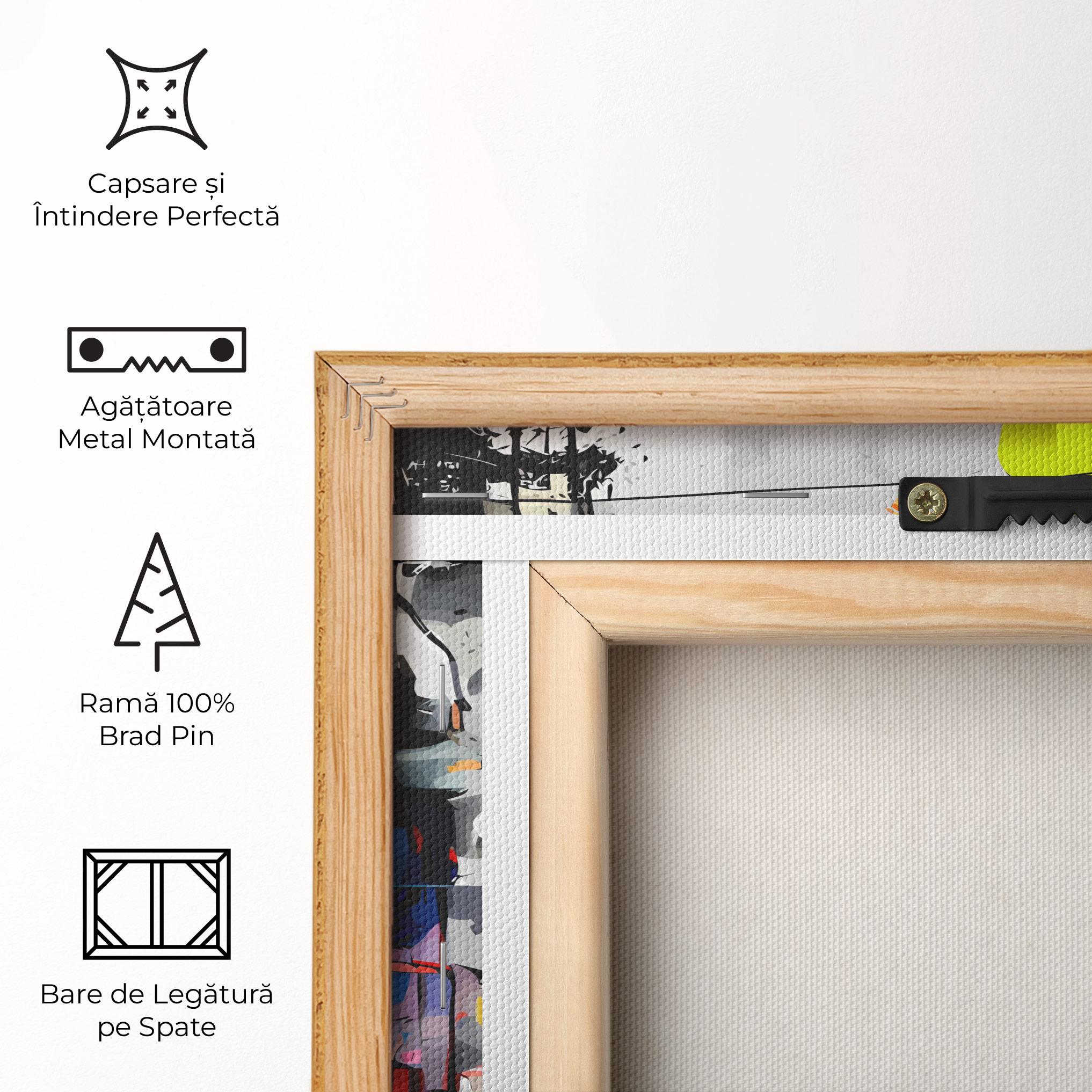 Tablou Canvas Grunge City Art mockup 5