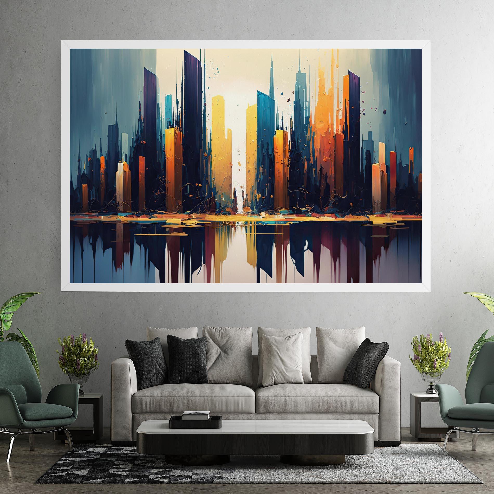 Tablou Canvas City Pain Art mockup 7