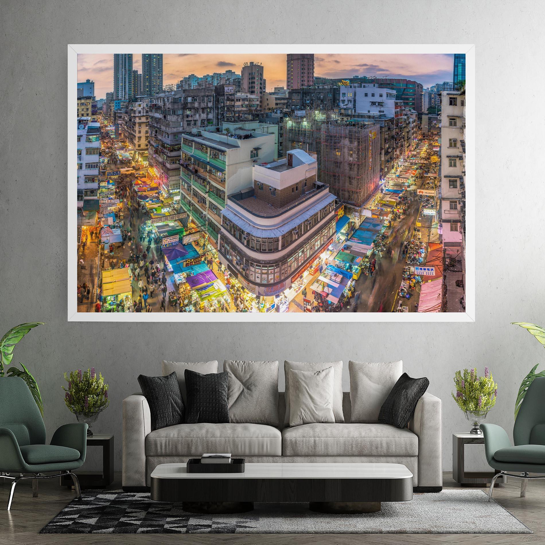 Tablou Canvas Colorful Building mockup 7