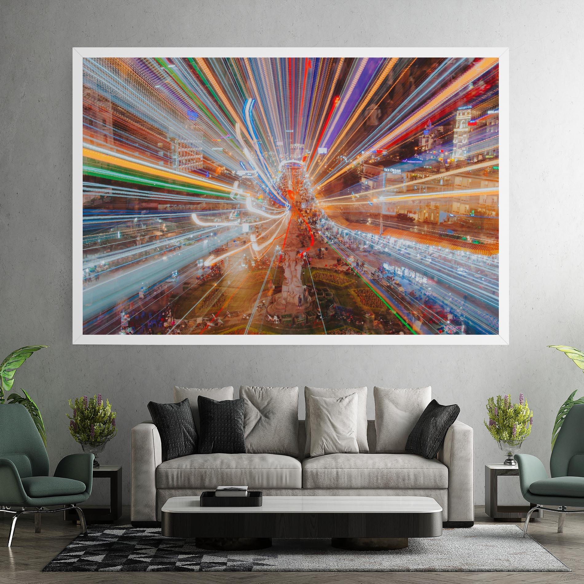 Tablou Canvas Colorful Light City mockup 7