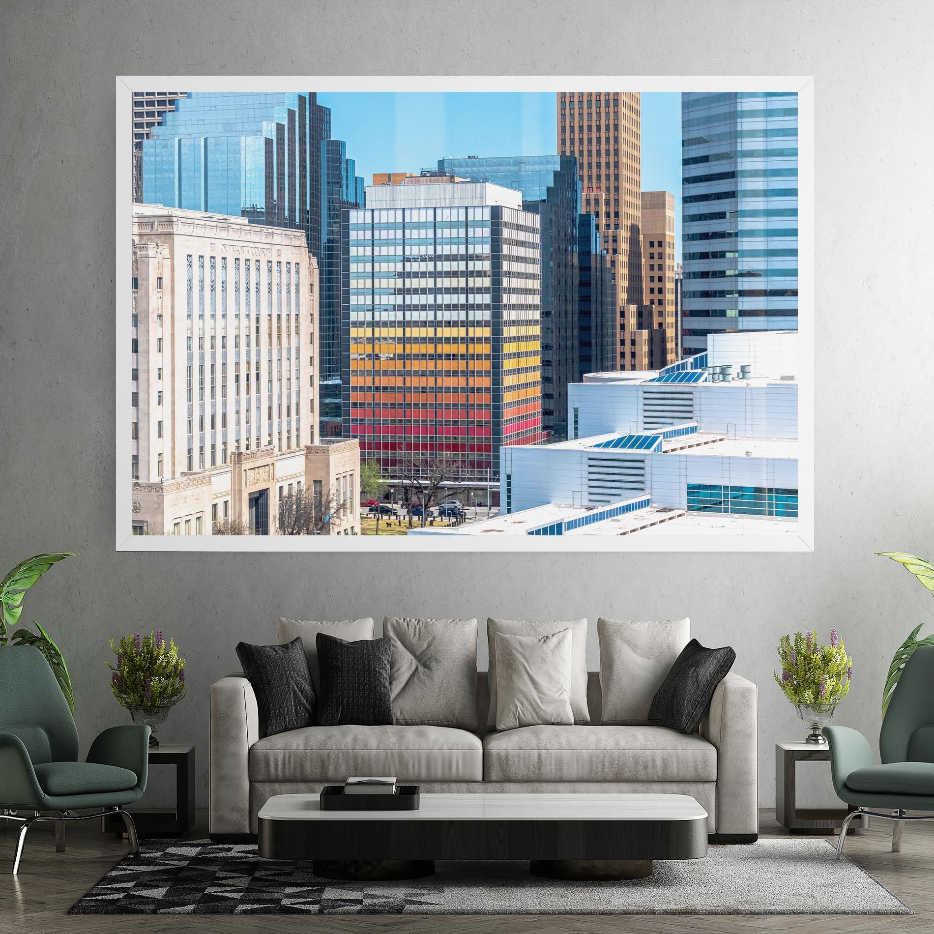 Tablou Canvas Colorful Urban Building mockup 7