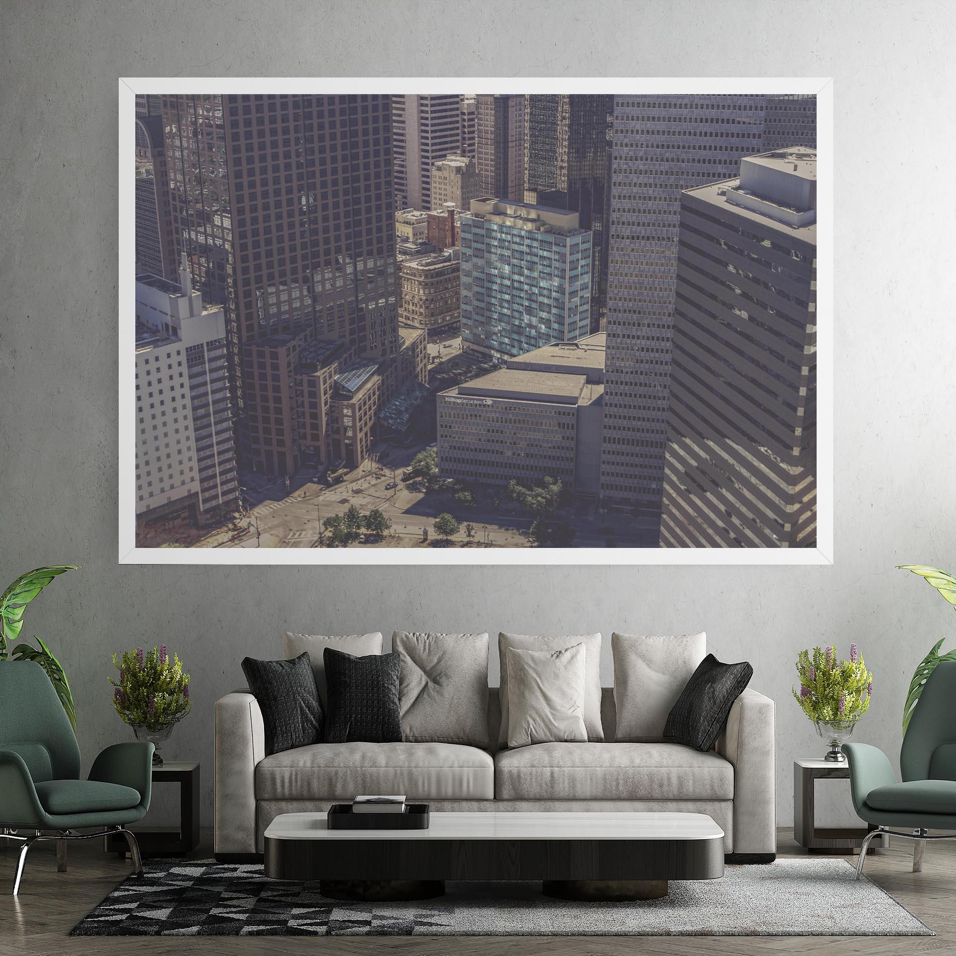 Tablou Canvas Cream Light Building mockup 7