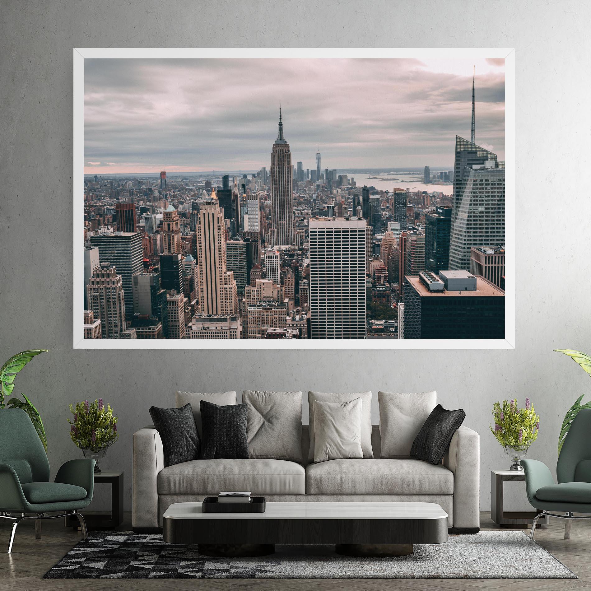 Tablou Canvas High View Building mockup 7