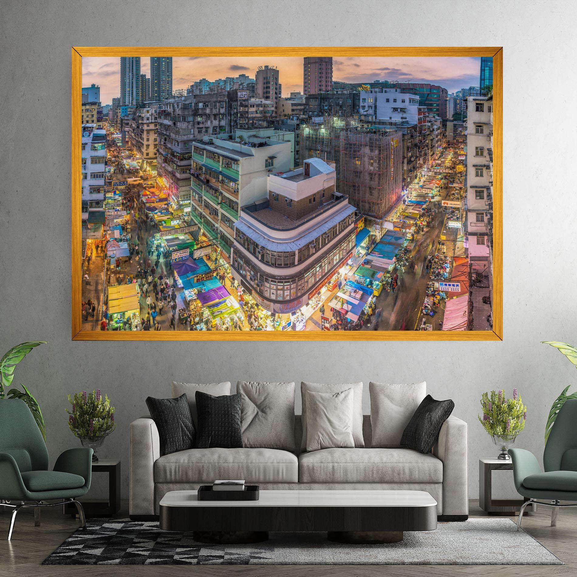 Tablou Canvas Colorful Building mockup 7