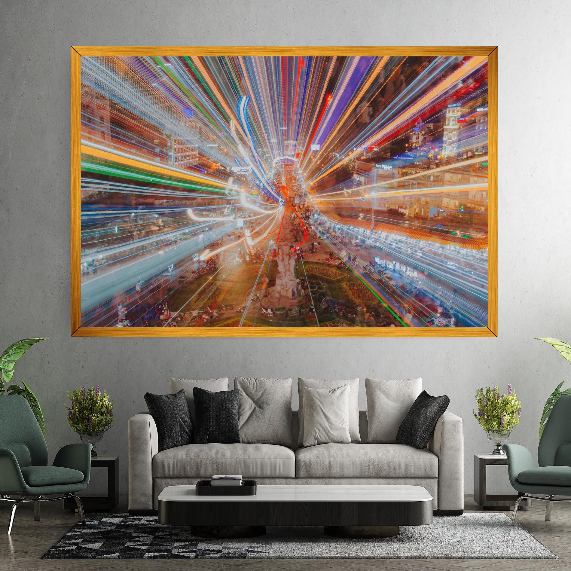 Tablou Canvas Colorful Light City mockup 7