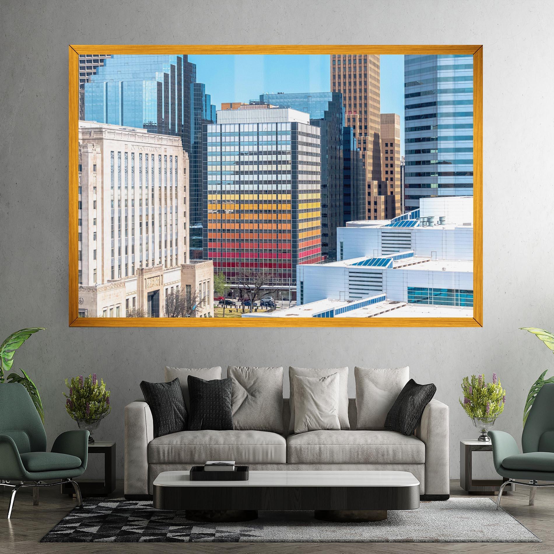 Tablou Canvas Colorful Urban Building mockup 7