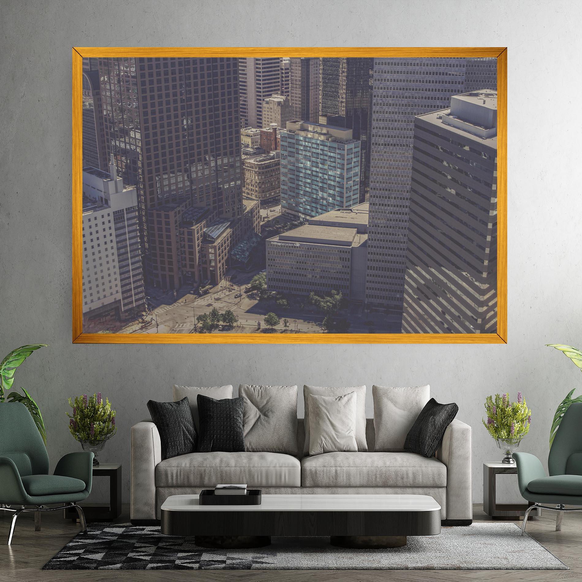 Tablou Canvas Cream Light Building mockup 7