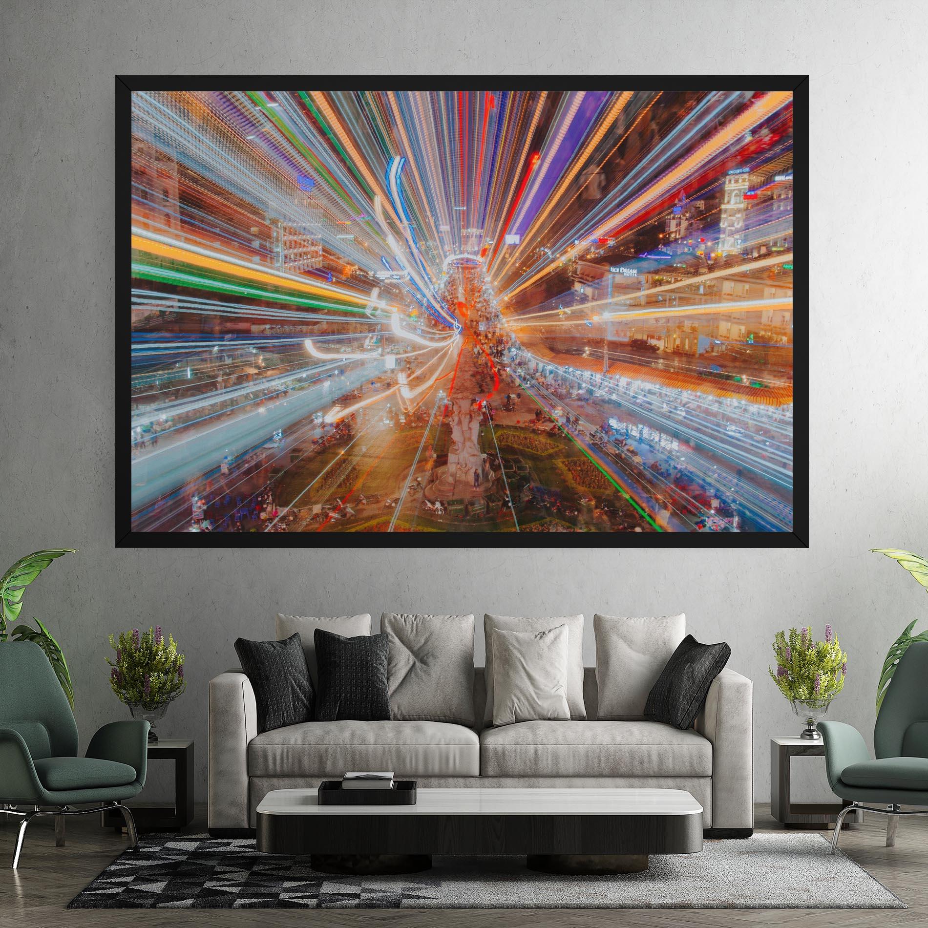 Tablou Canvas Colorful Light City mockup 7